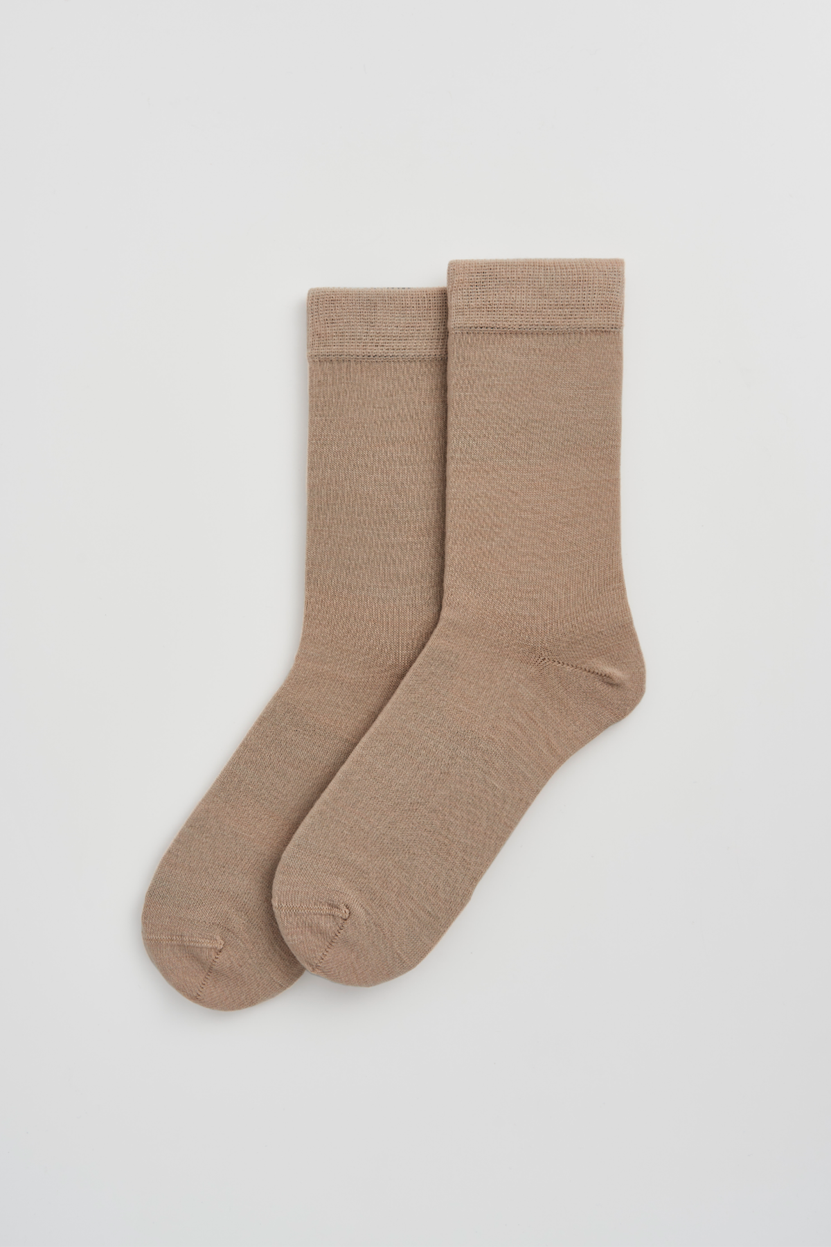 Biscuit Beige Merino Socks: Biscuit Beige / Small (UK 4-7)