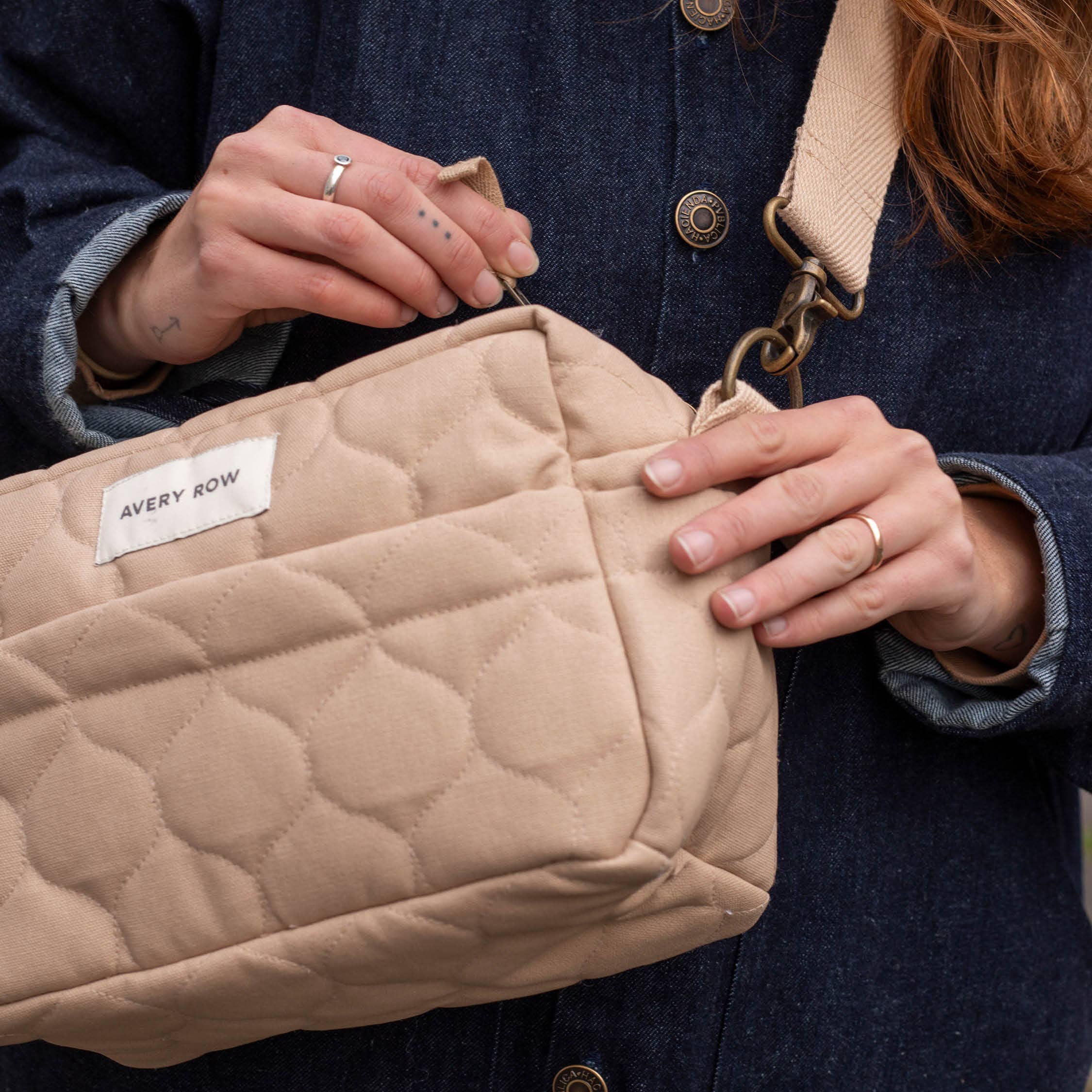 Avery Row Pram Organiser Bag - Natural