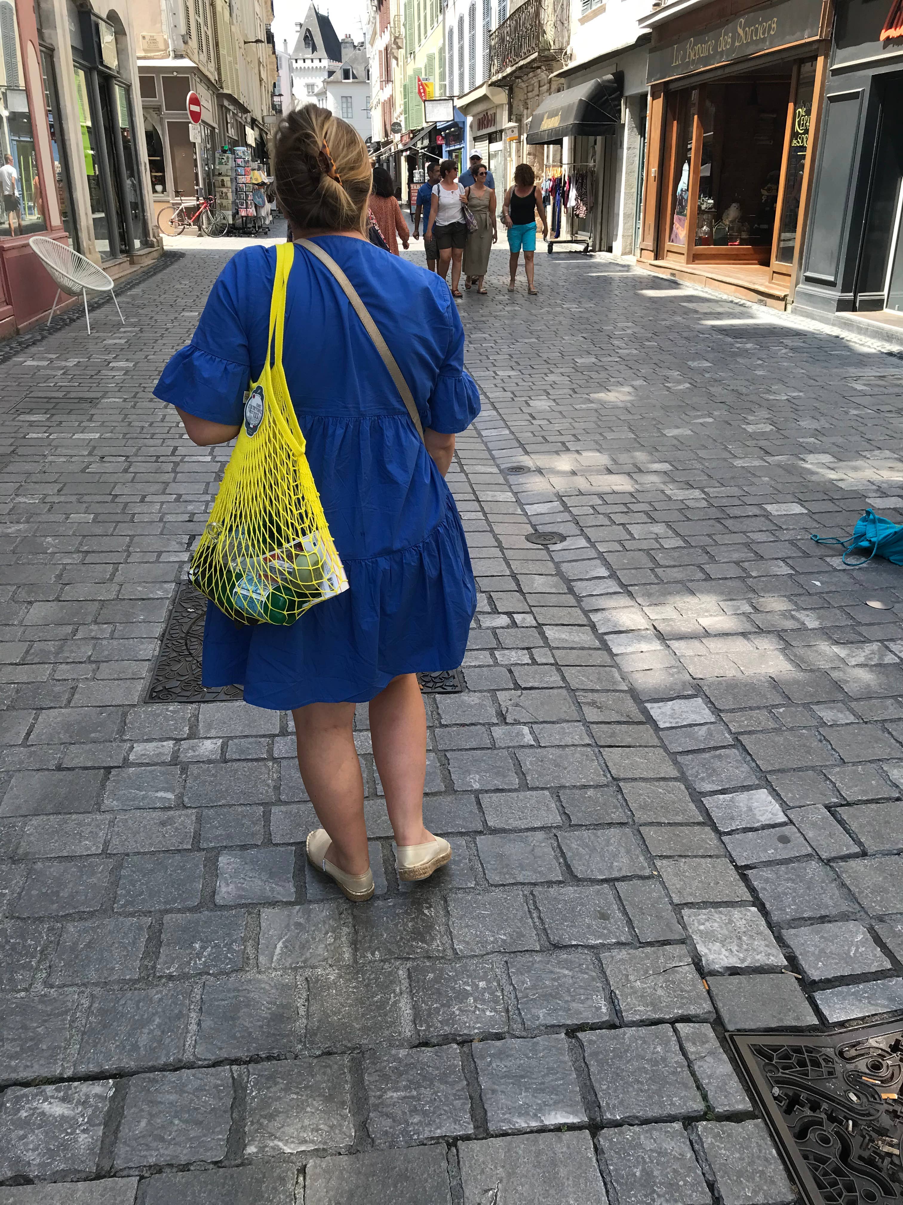 Net Shopping Bag Yellow Solarium - Filt1860