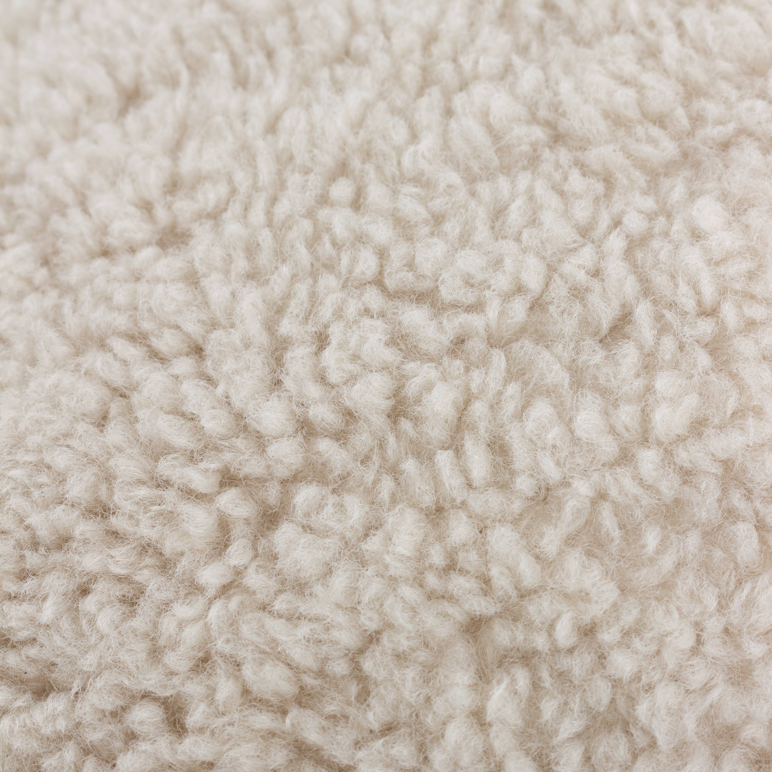 Olann Faux Shearling Cushion Natural 55 x 55cm