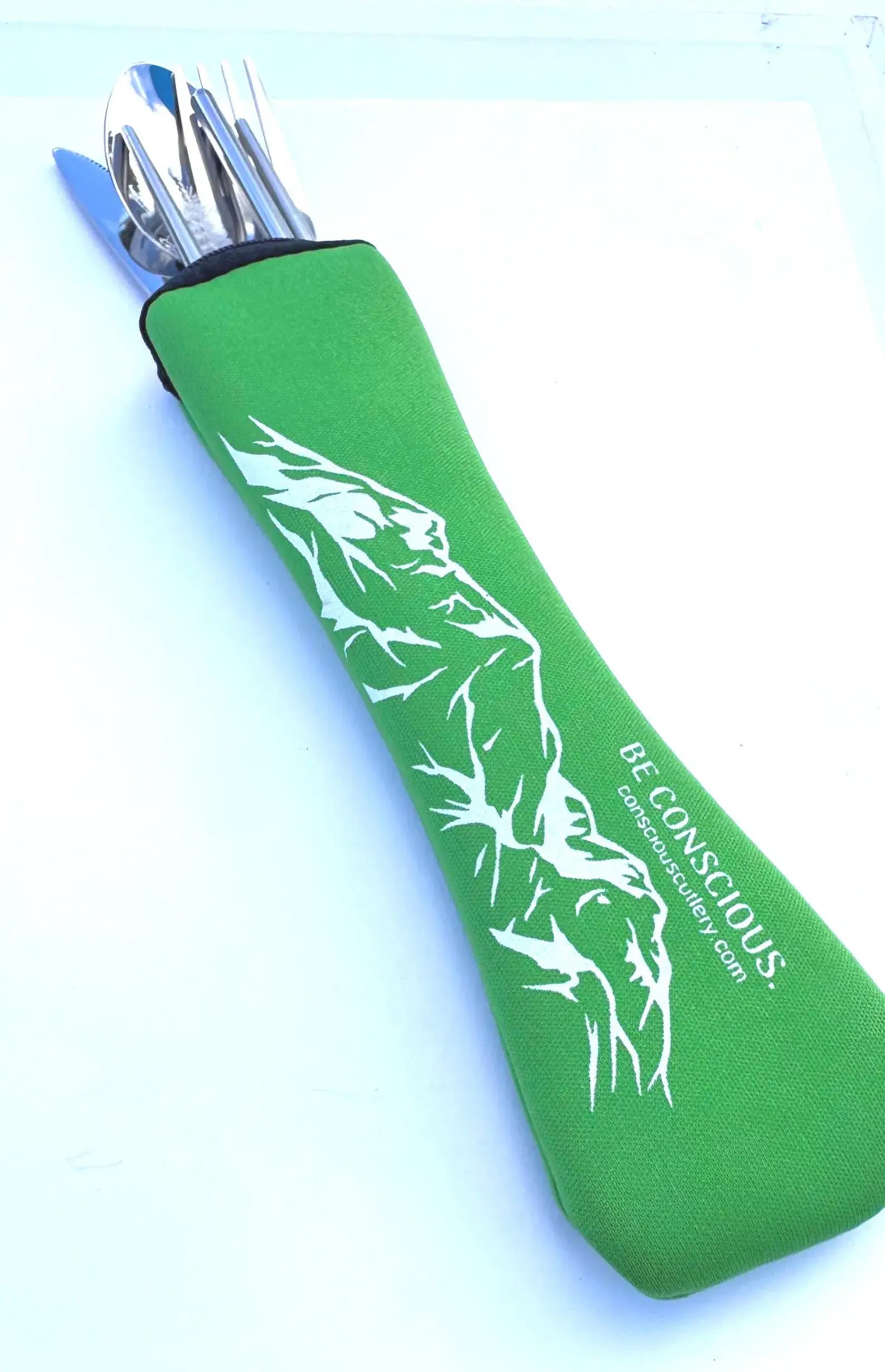 Green Mountains Travel Cutlery Set — Conscious Cutlery