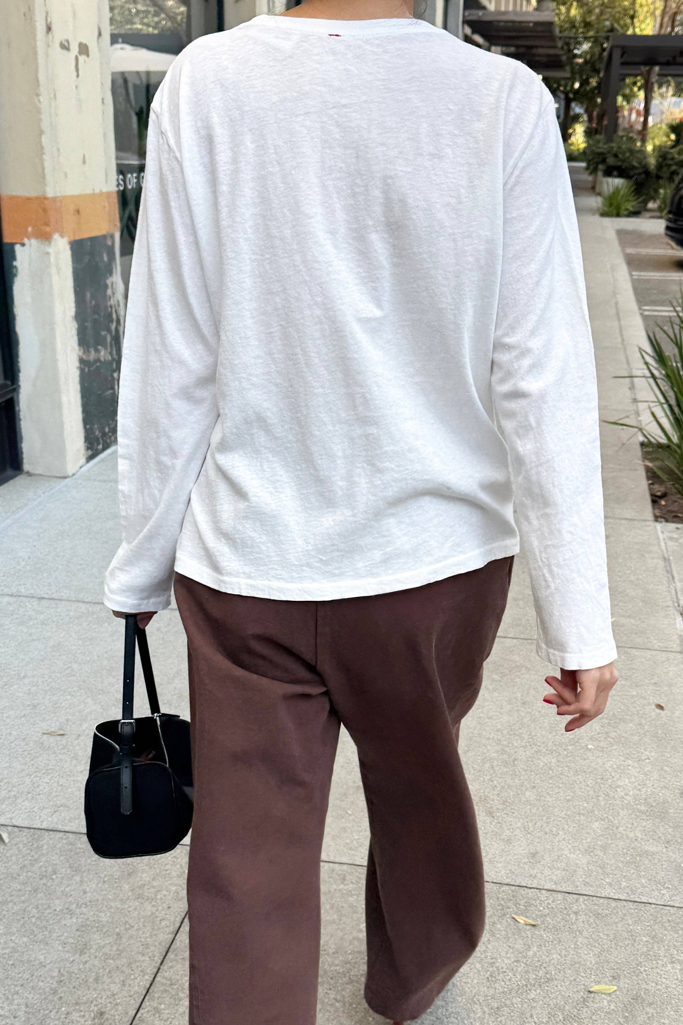 Le Bon Shoppe Foundation Long Sleeve Tee : Vintage White