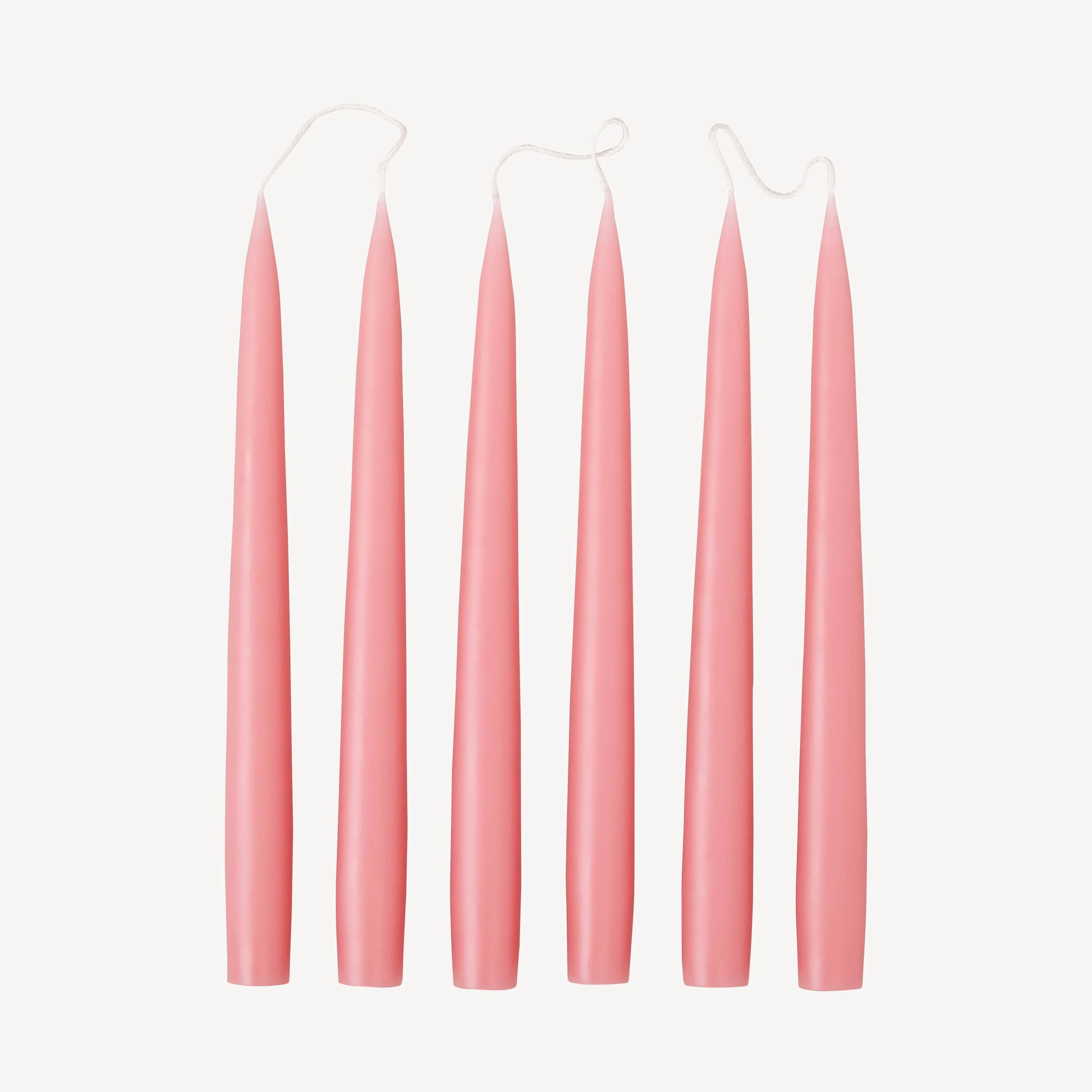 Lex Pott pink taper candles set, premium wax, minimalist design