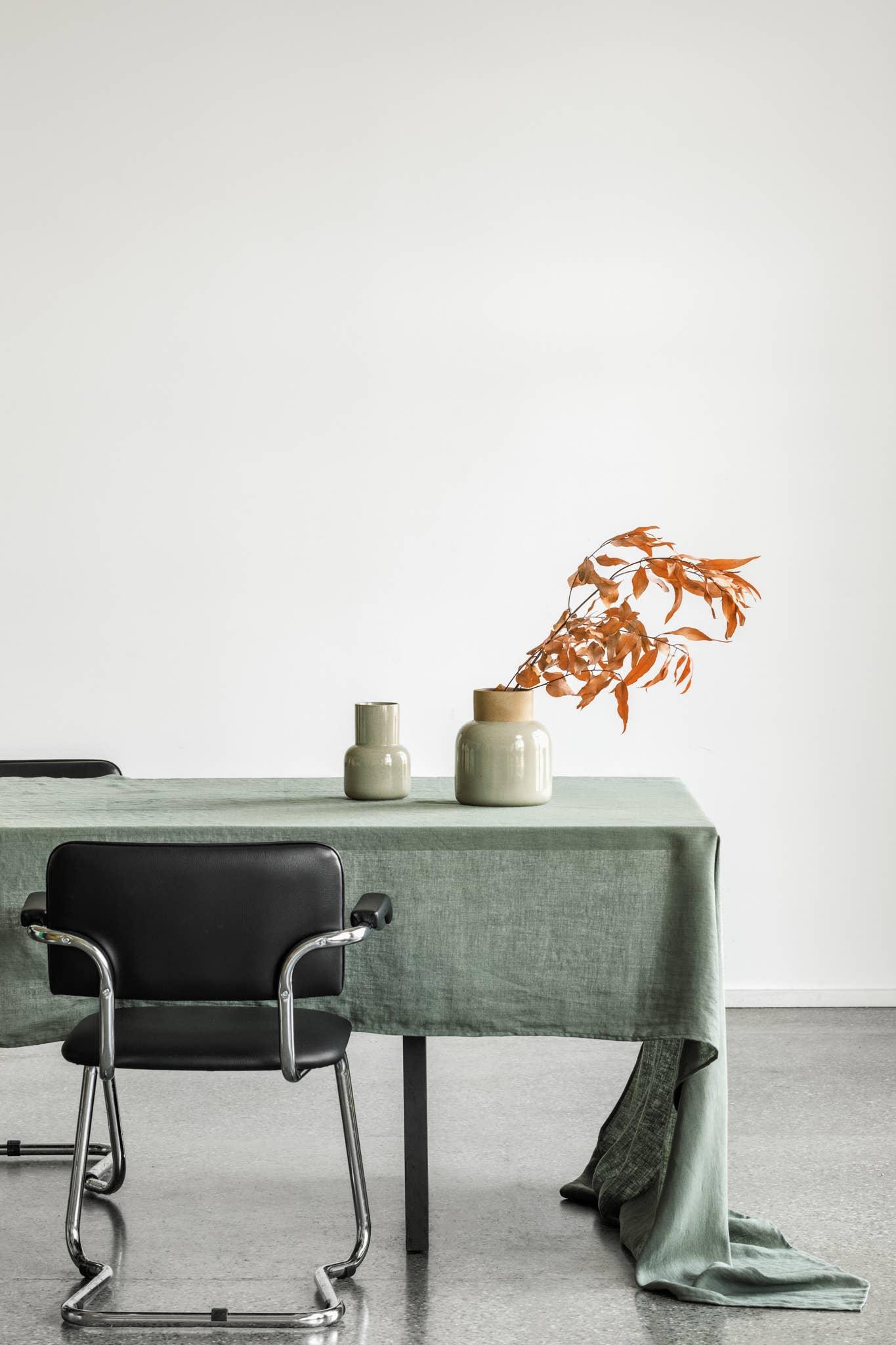 Linen Tablecloth Nordic Moss (250x145 cm / 98.5x57") by Dodesign