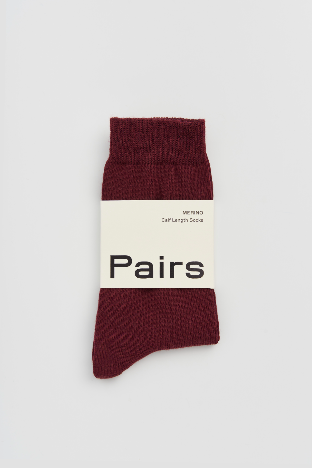 Dark Plum Merino Socks: Burgundy / Medium (UK 8-10)