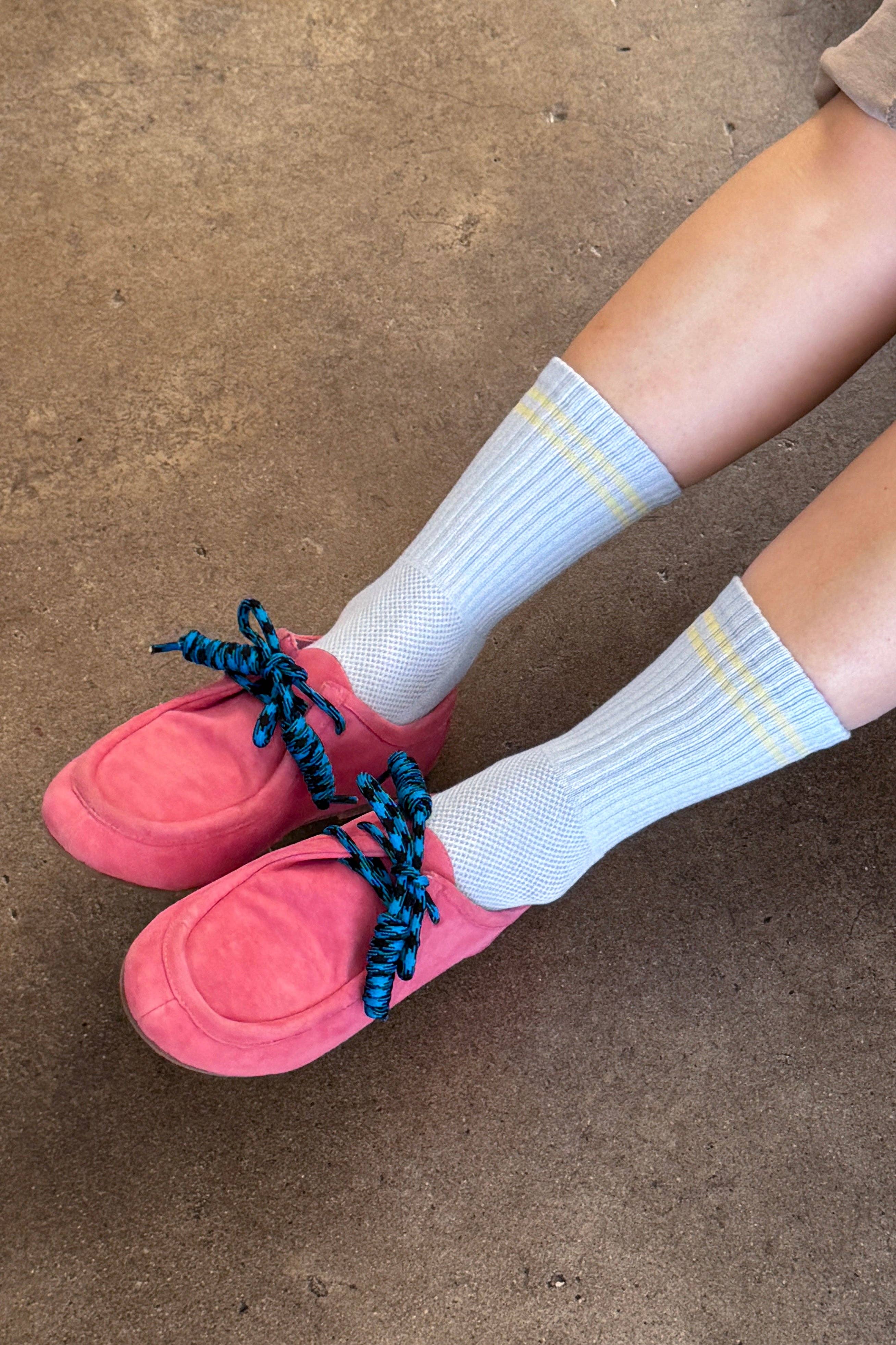 Boyfriend Socks Pastel Sky - Le Bon Shoppe