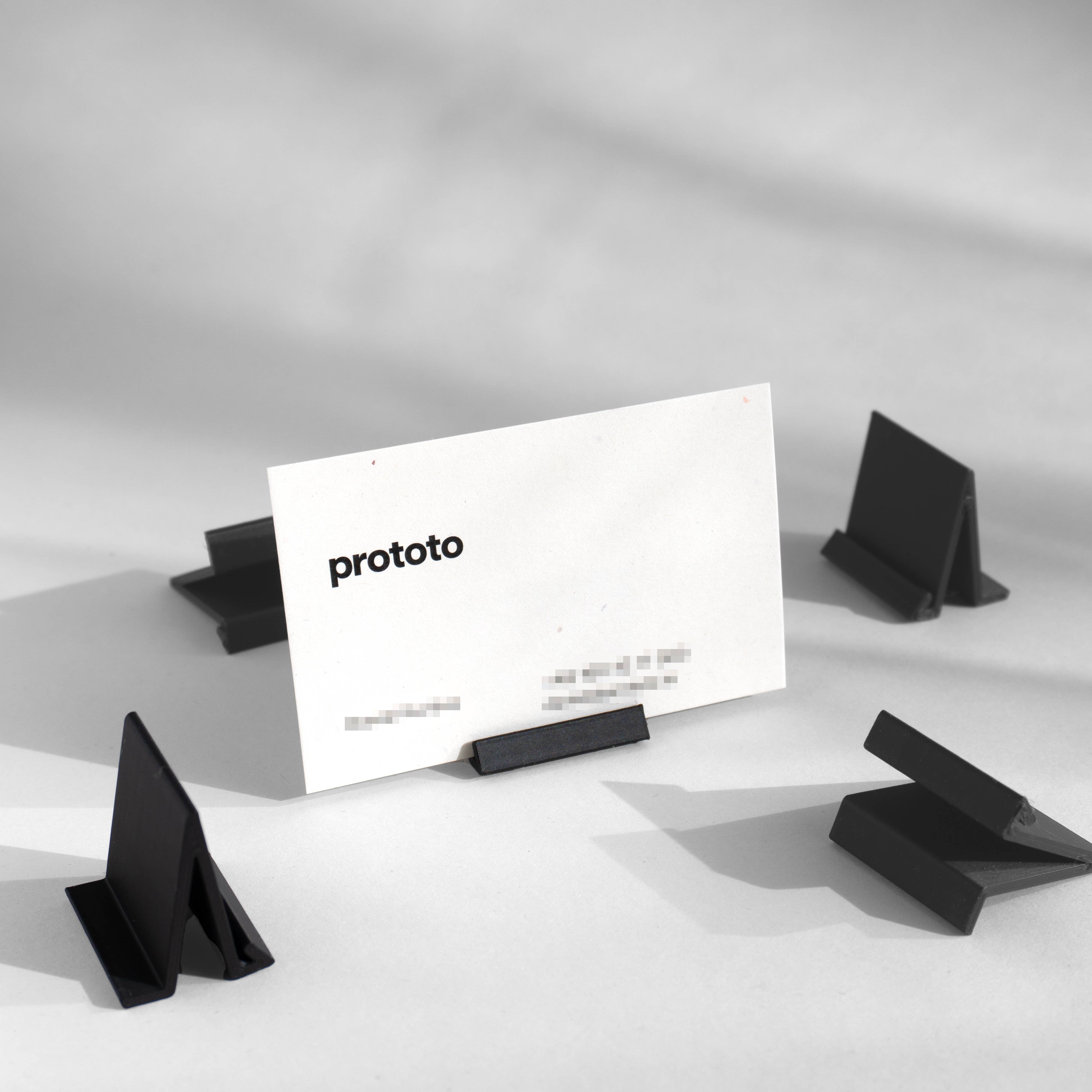 Zero Waste Card Holder / Photo Stand / Display: Black