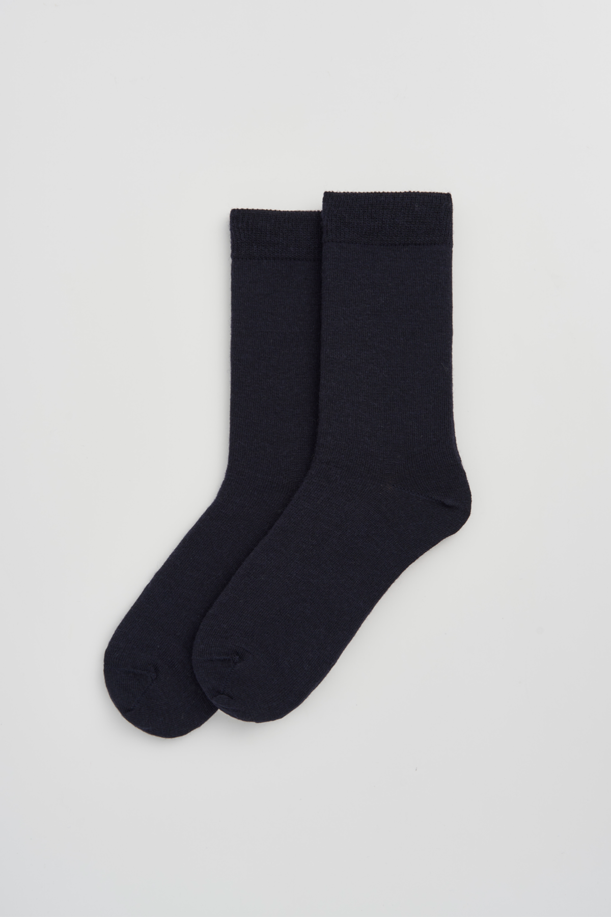 Inky Blue Merino Socks: Large (UK 11-13)