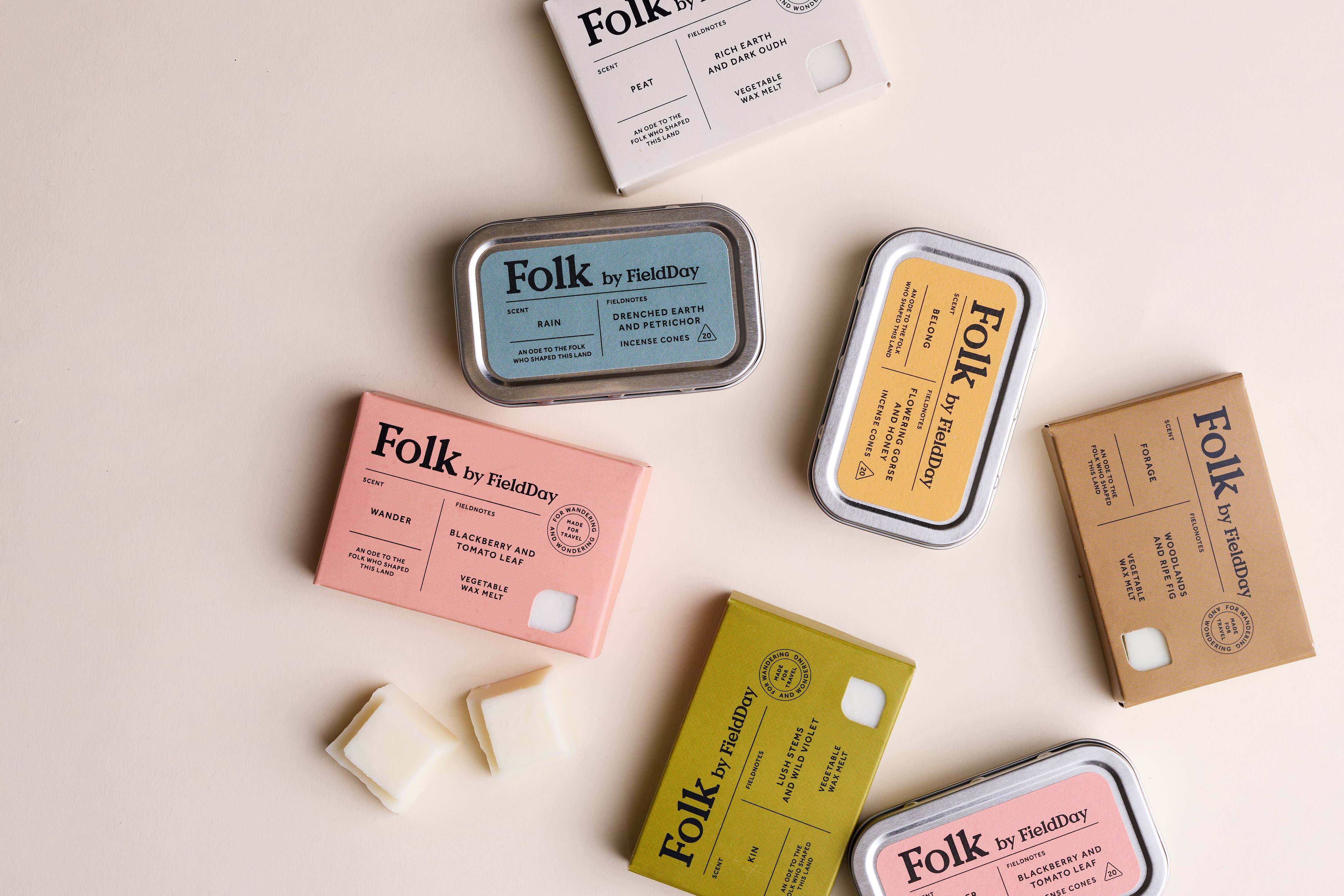 Rain Folk Tin of Incense Cones - by FieldDay