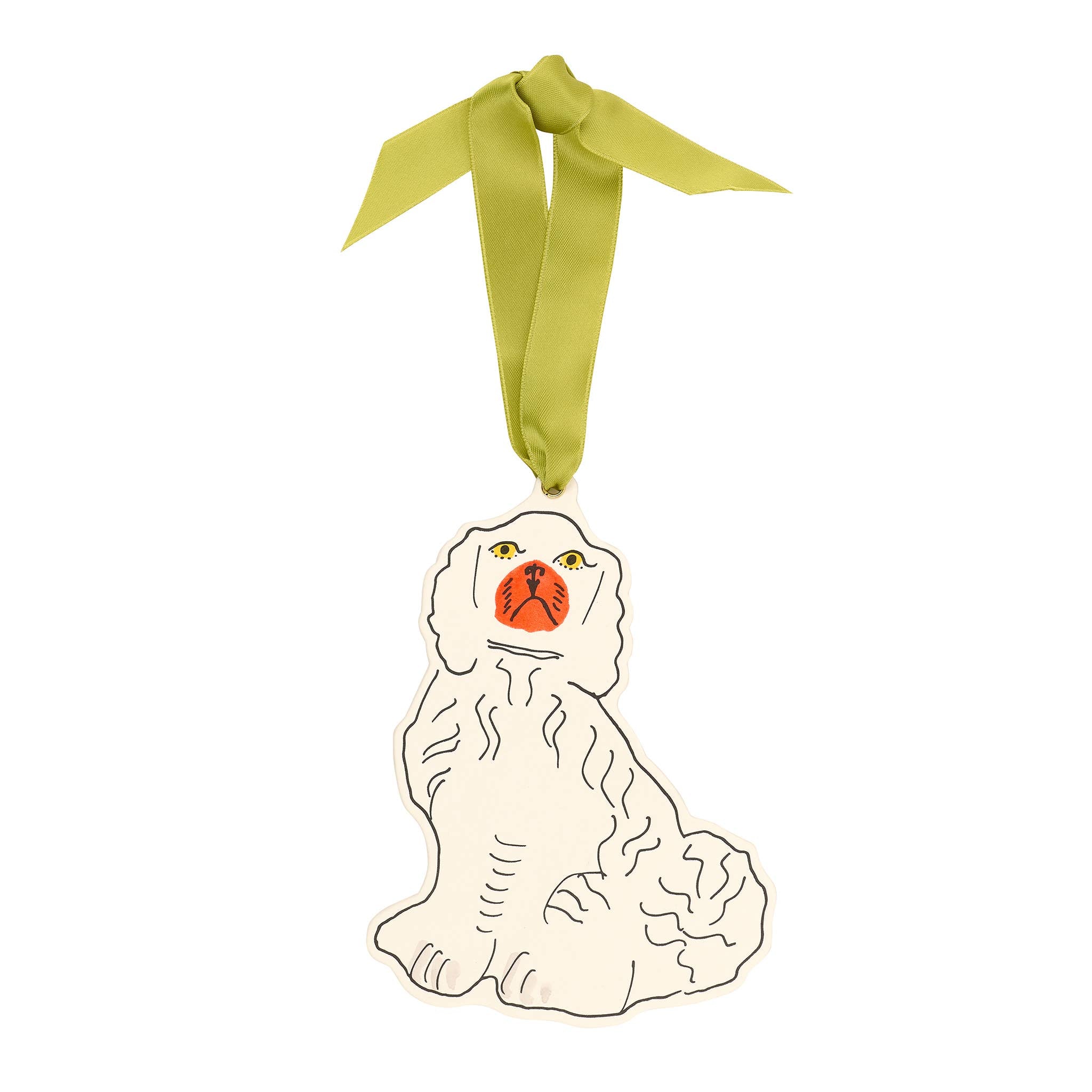 China Dog Charm / Decoration / Ornament / Gift Tag - Scribble & Daub