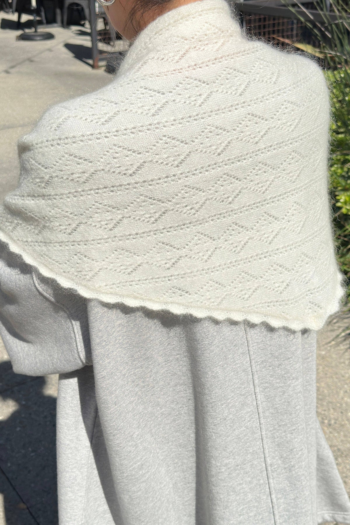Le Bon Shoppe Mohair Pointelle Shawl