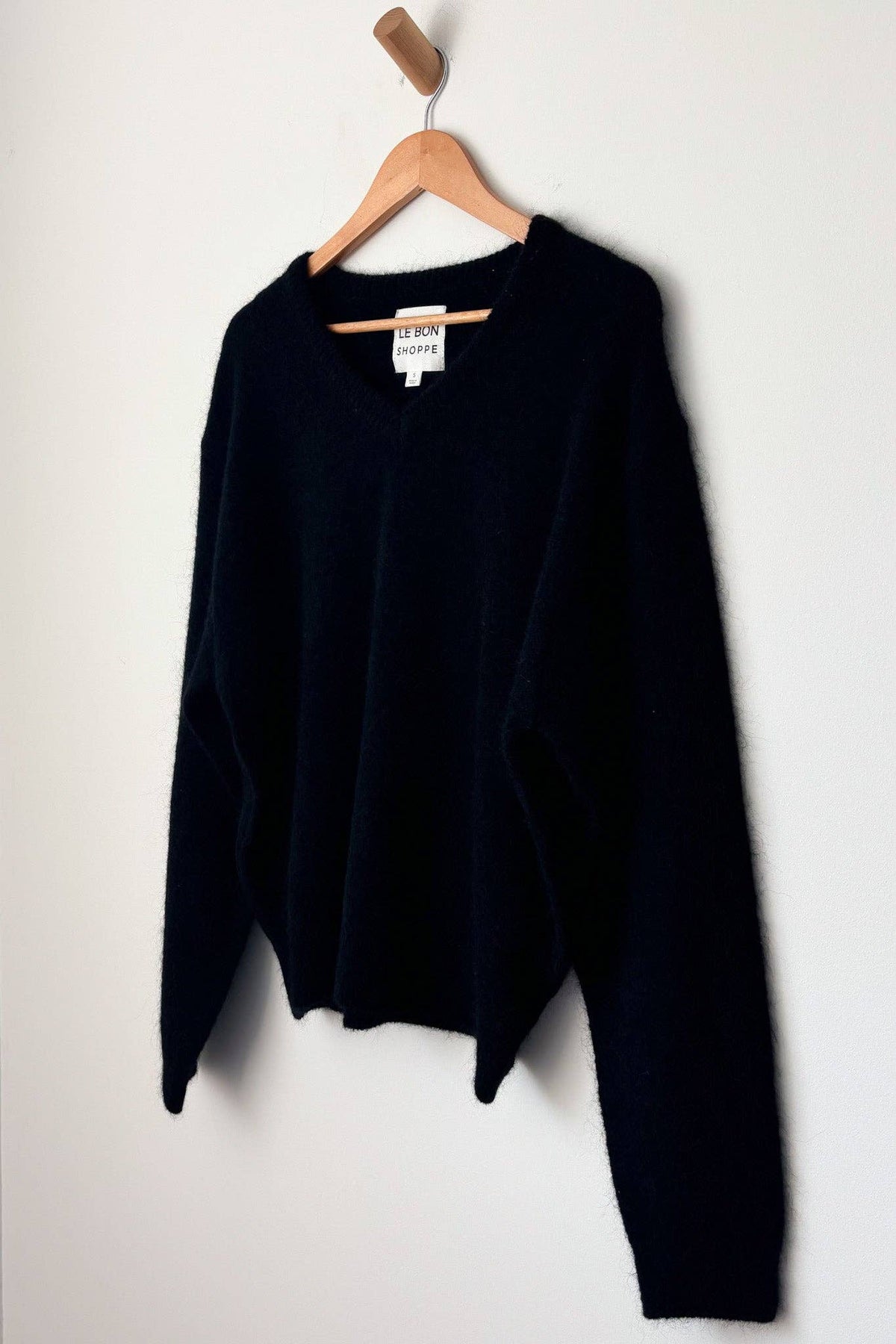 Le Bon Shoppe James Mohair Sweater in Black