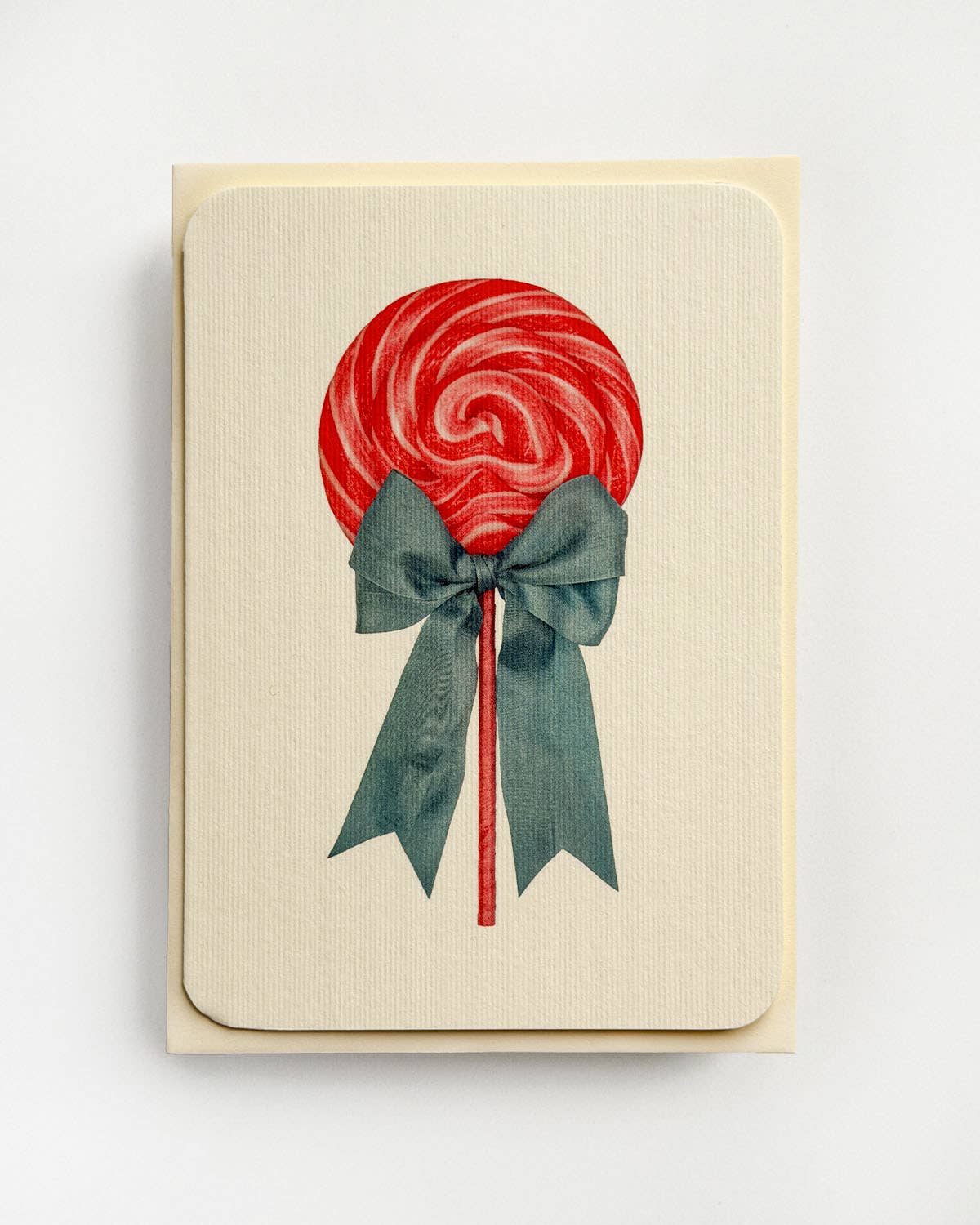 Candy Floss Ribboned Lollies Greeting Card | Birthday