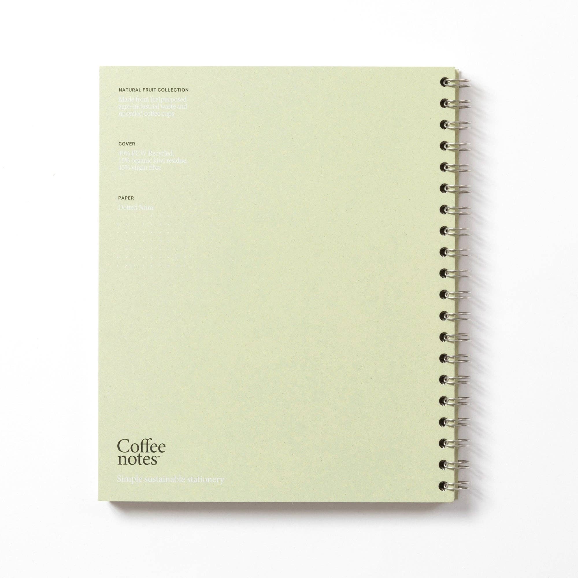 Kiwi Wirebound Notebook (Dotted): Grande