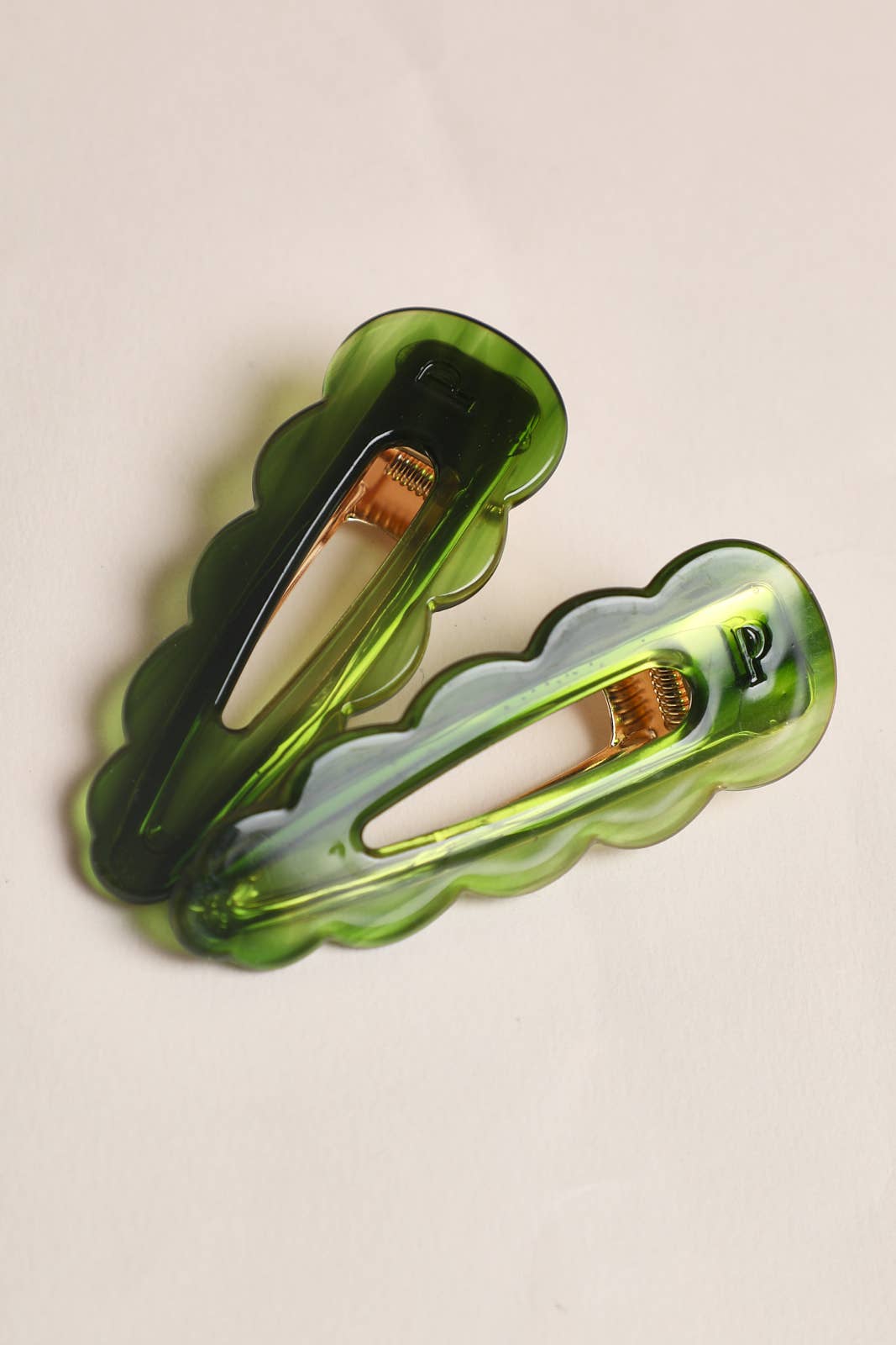 Signature Hair Clips - Emerald (Pair)
