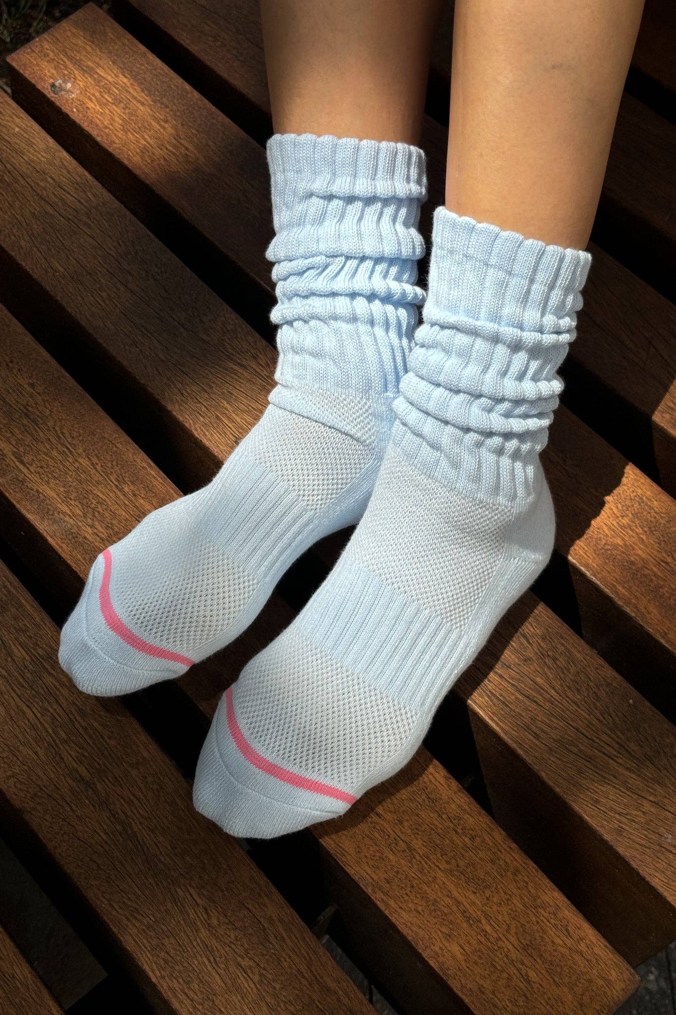 Ballet Socks : Baby Blue - Le Bon Shoppe