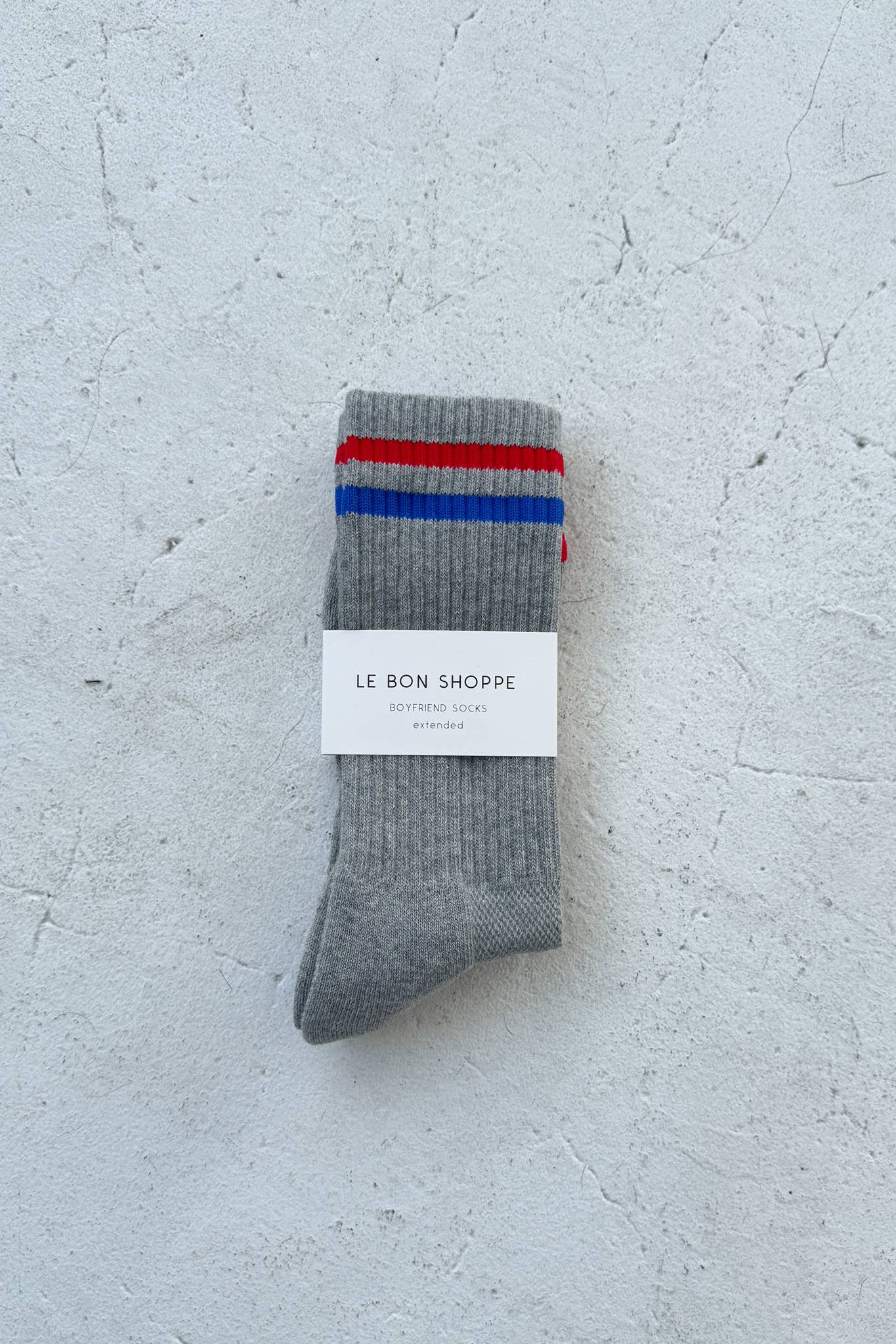 Extended Boyfriend Socks Clean White - Le Bon Shoppe