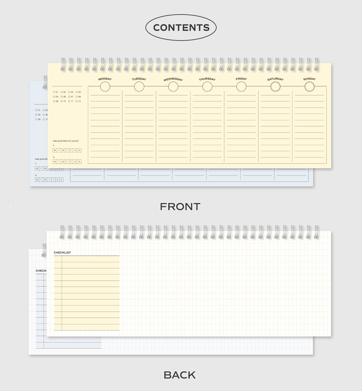 Iconic Flow Weekly Undated Planner: Butter Yellow