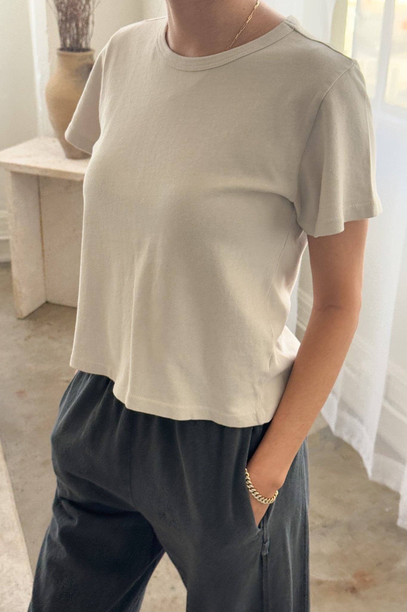 Little Boy Tee in Vintage White — Le Bon Shoppe