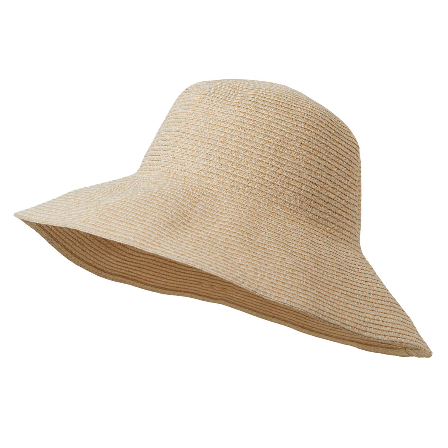 Folding Floppy Sun Hat - Natural