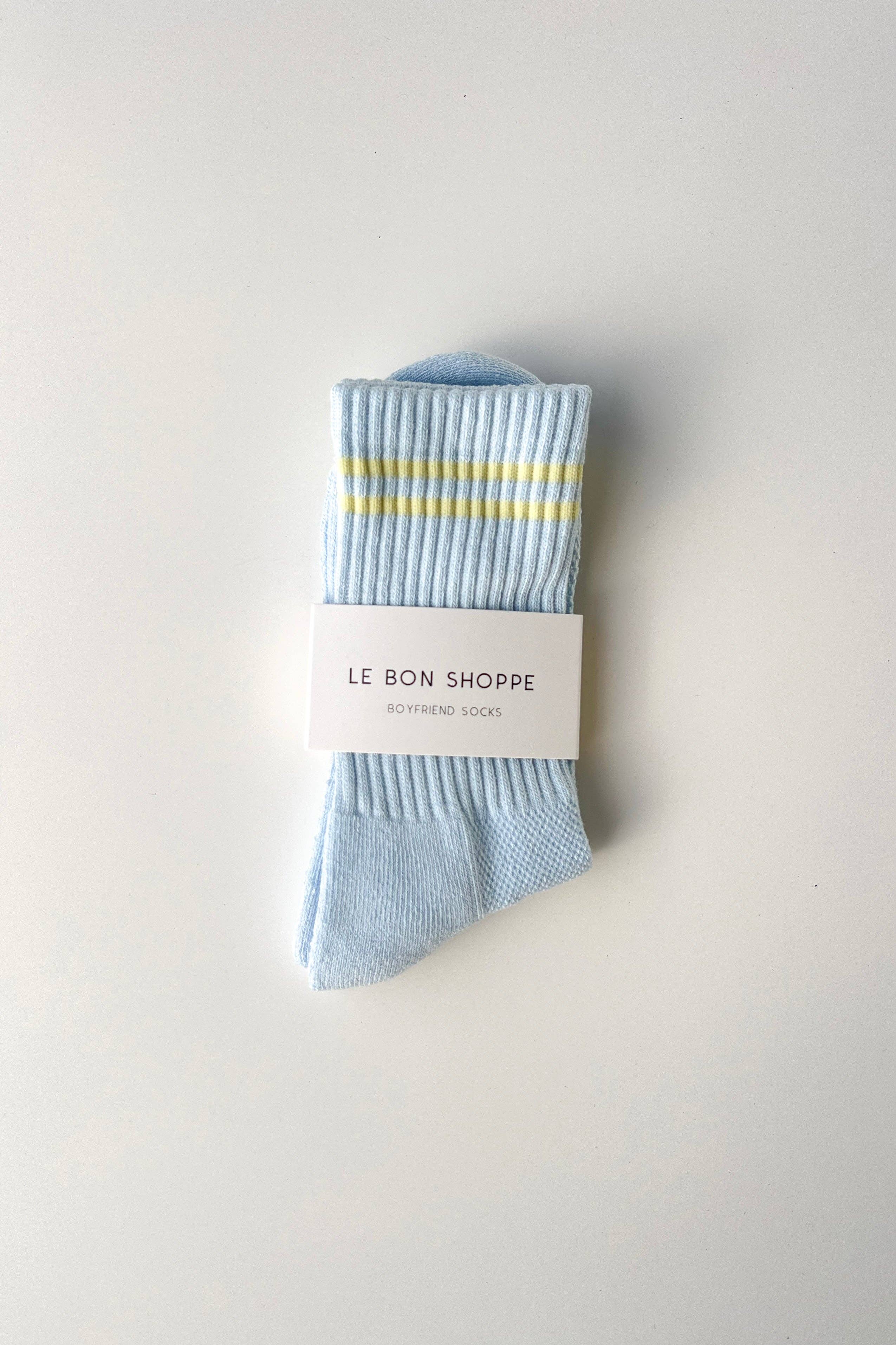 Boyfriend Socks Pastel Sky - Le Bon Shoppe
