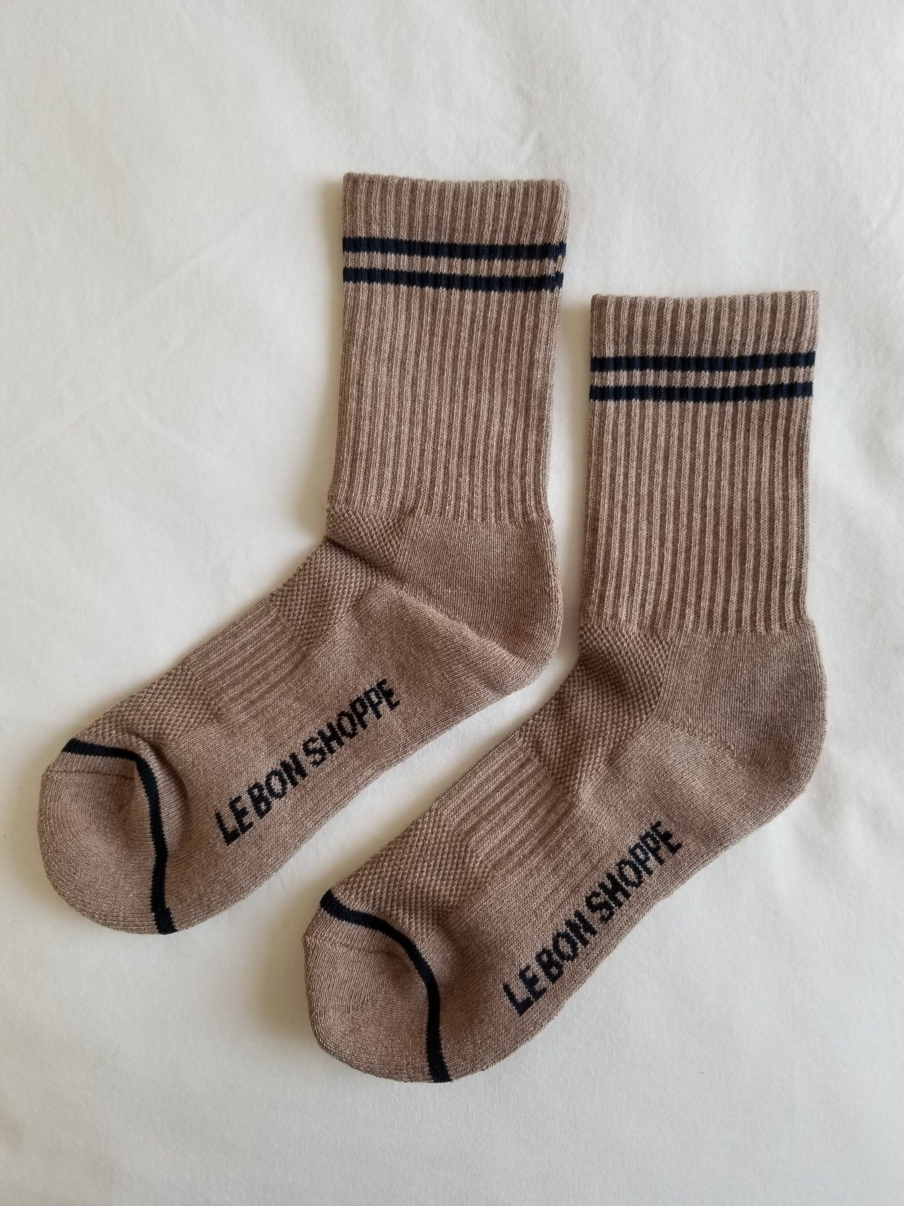 Boyfriend Socks : Cocoa - Le Bon Shoppe