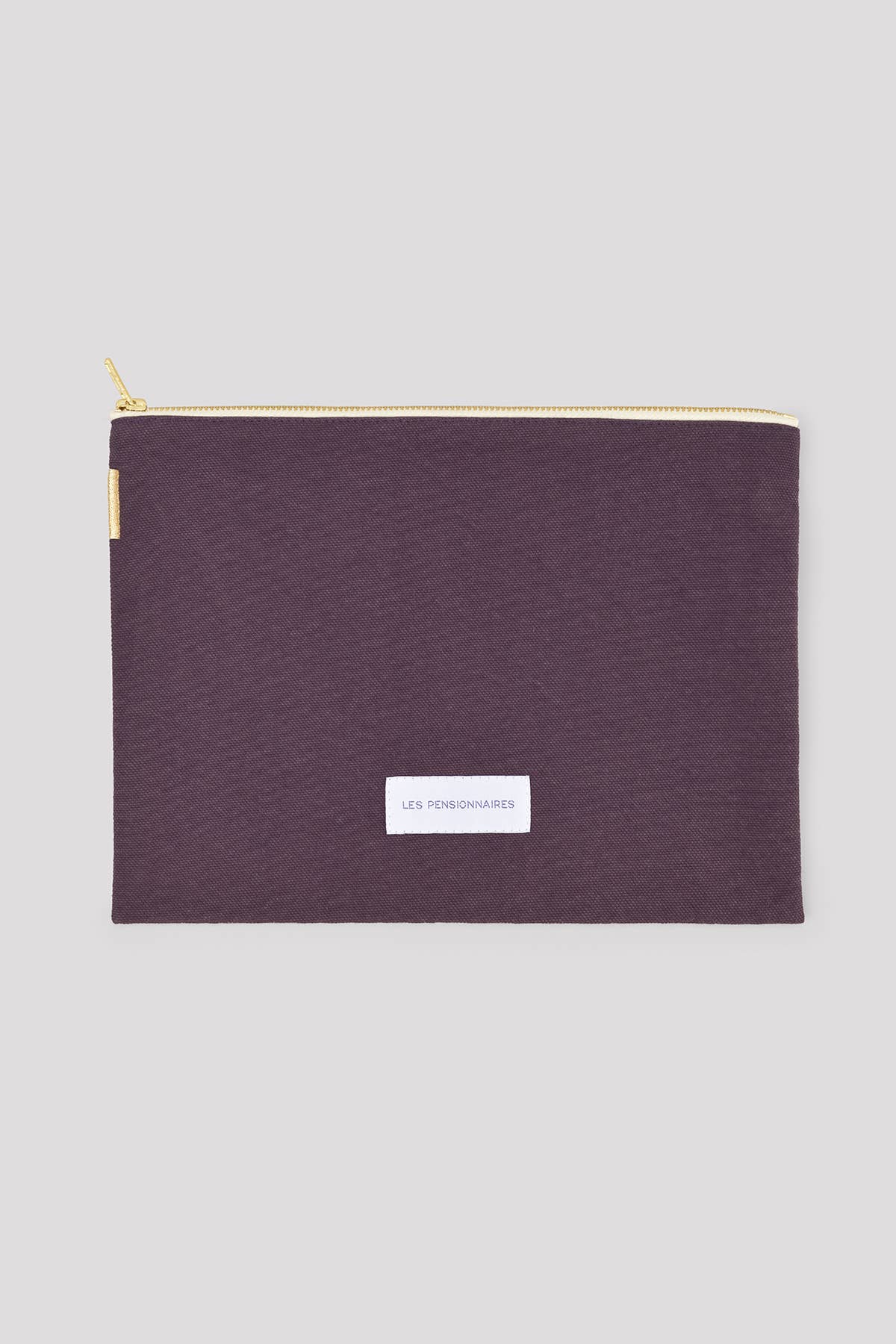Les Pensionnaires Large Pouch – Eggplant Purple