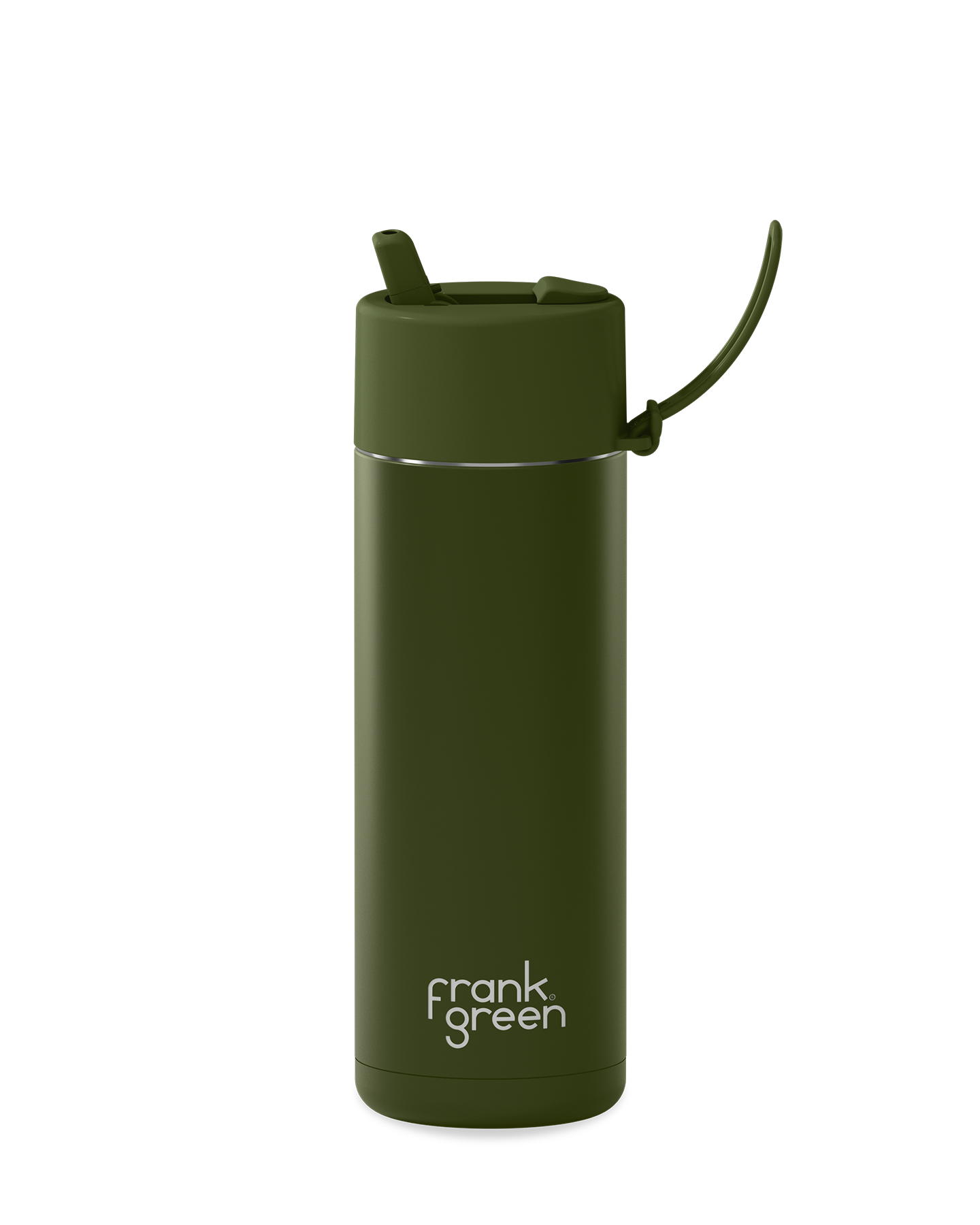 20oz/595ml Reusable Bottle Khaki with Flip Straw Lid