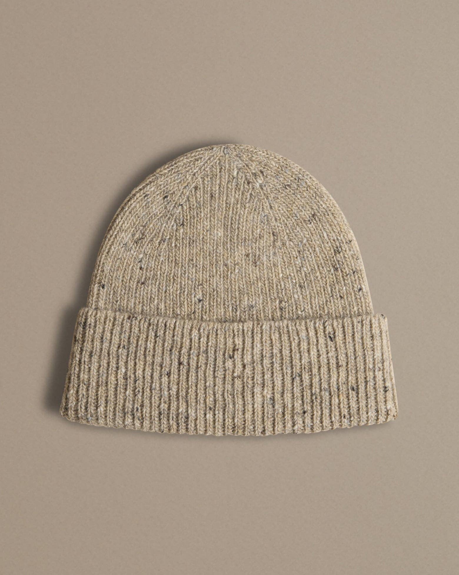 Unisex Donegal Beanie | Oatmeal