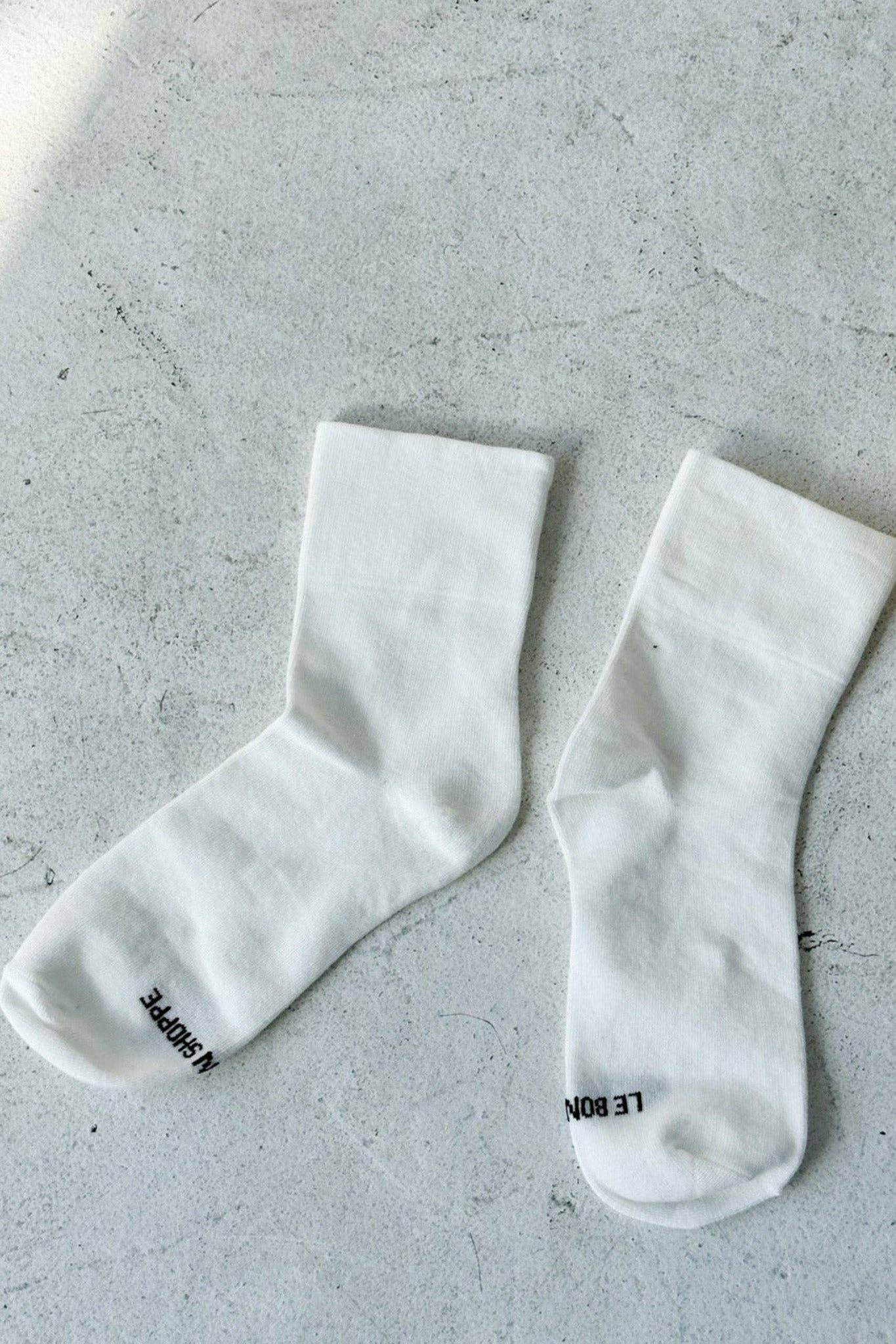 Sneaker Socks : Classic White - Le Bon Shoppe