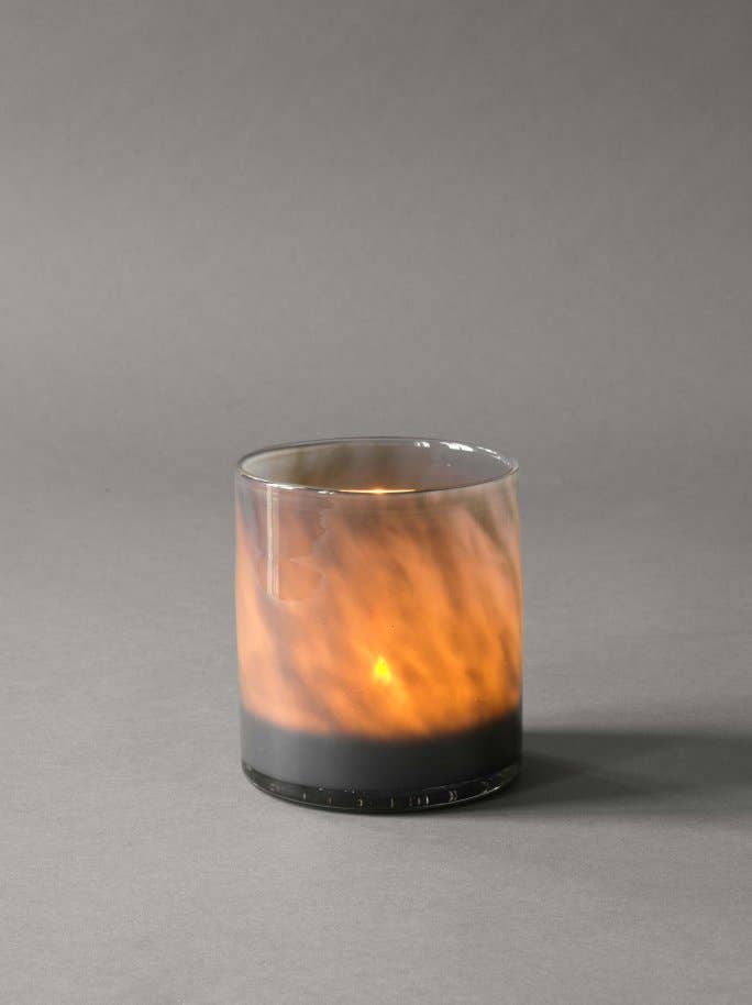Lyric candle holder - M: Dark Brown