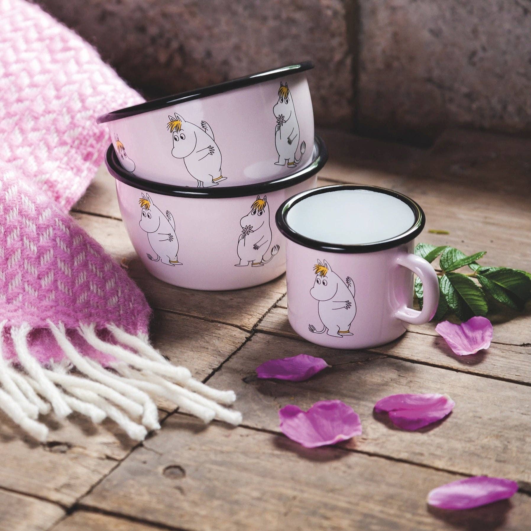 MOOMIN | Enamel Mug | Snorkmaiden - Light Pink | 0.25L