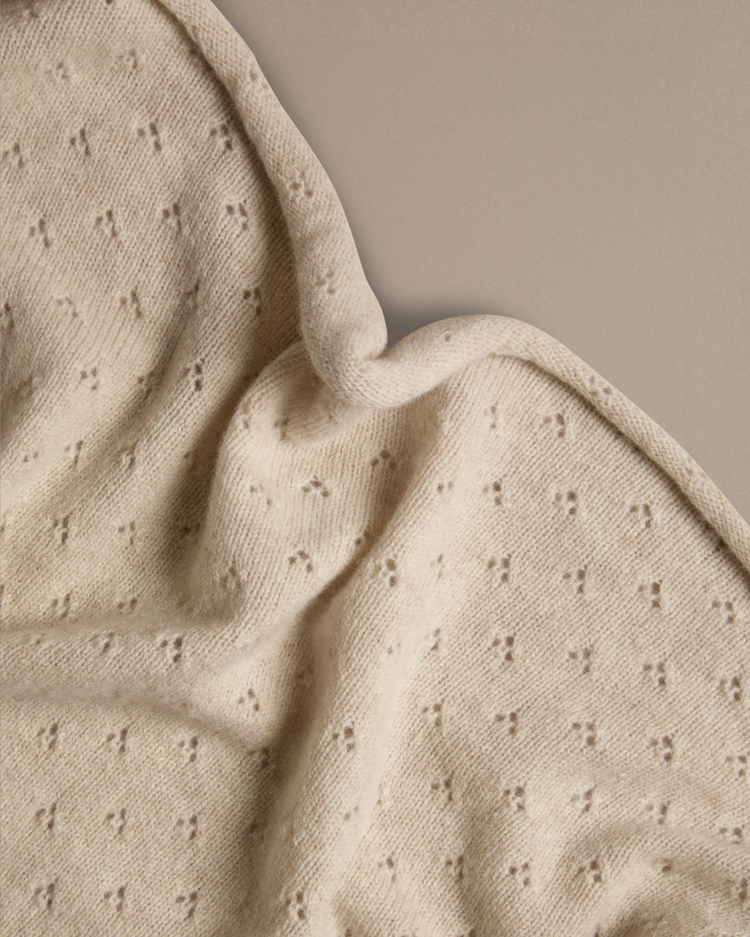 Rove Knitwear Pointelle Neckerchief | Seashell