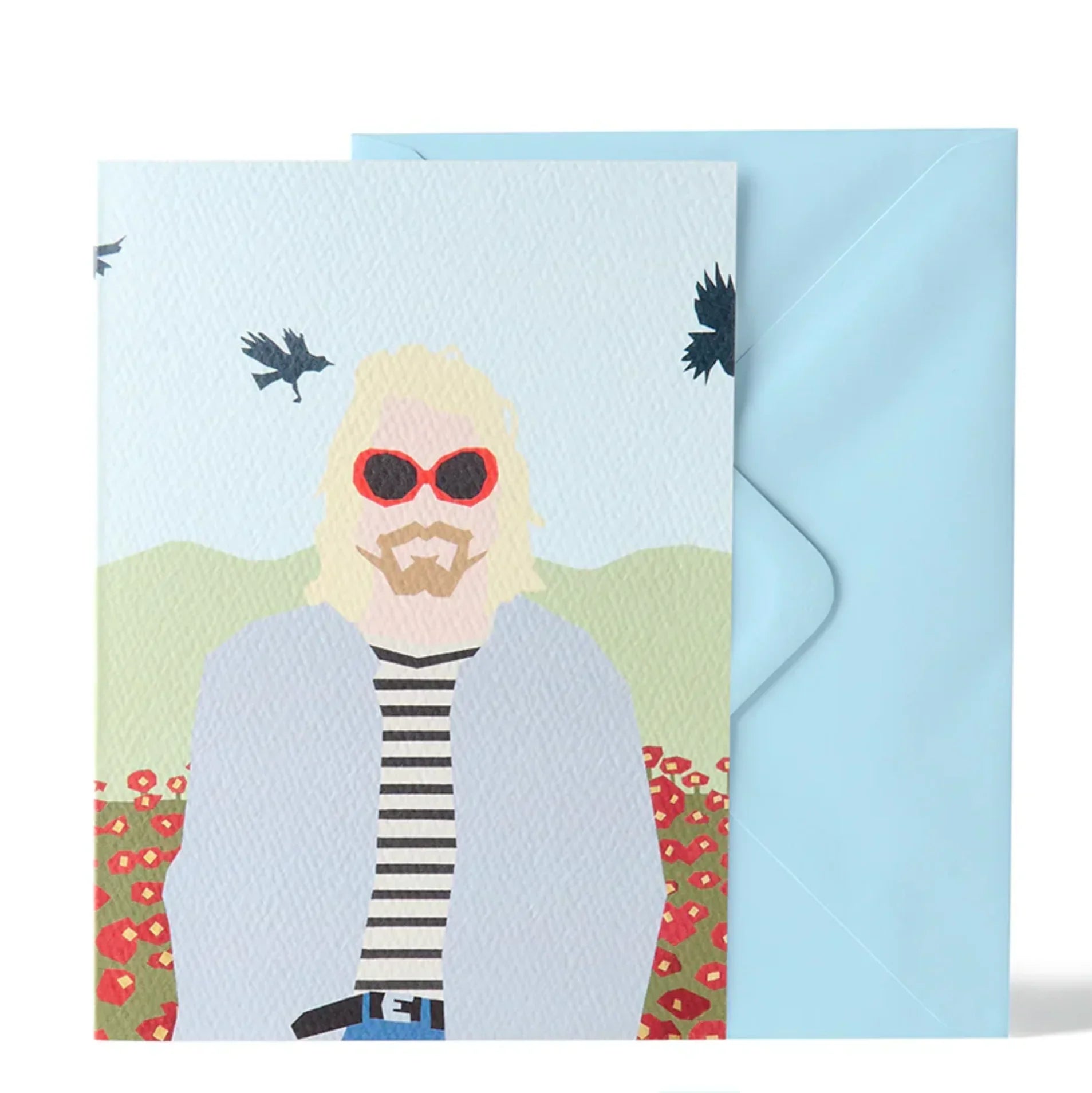 Hadley Paper Goods illustrated greeting card with envelope, textured cardstock, pastel colours