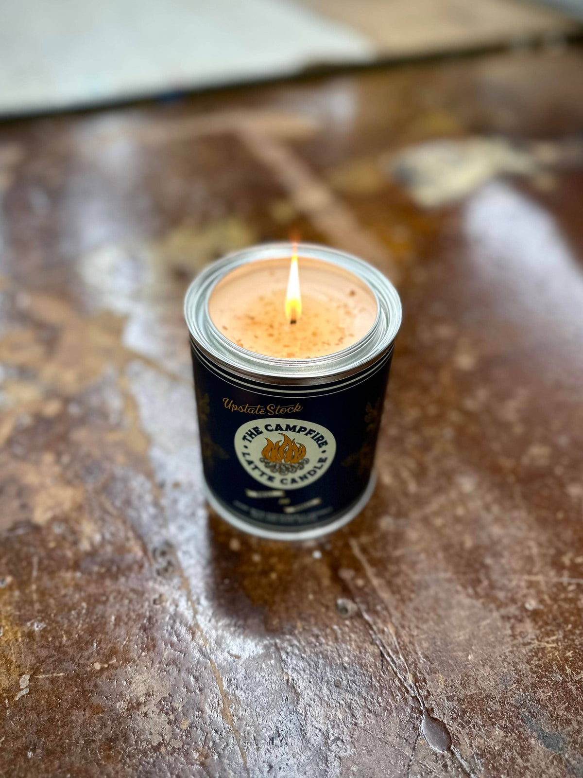 The Campfire Latte Paint Can Coconut Wax Candle