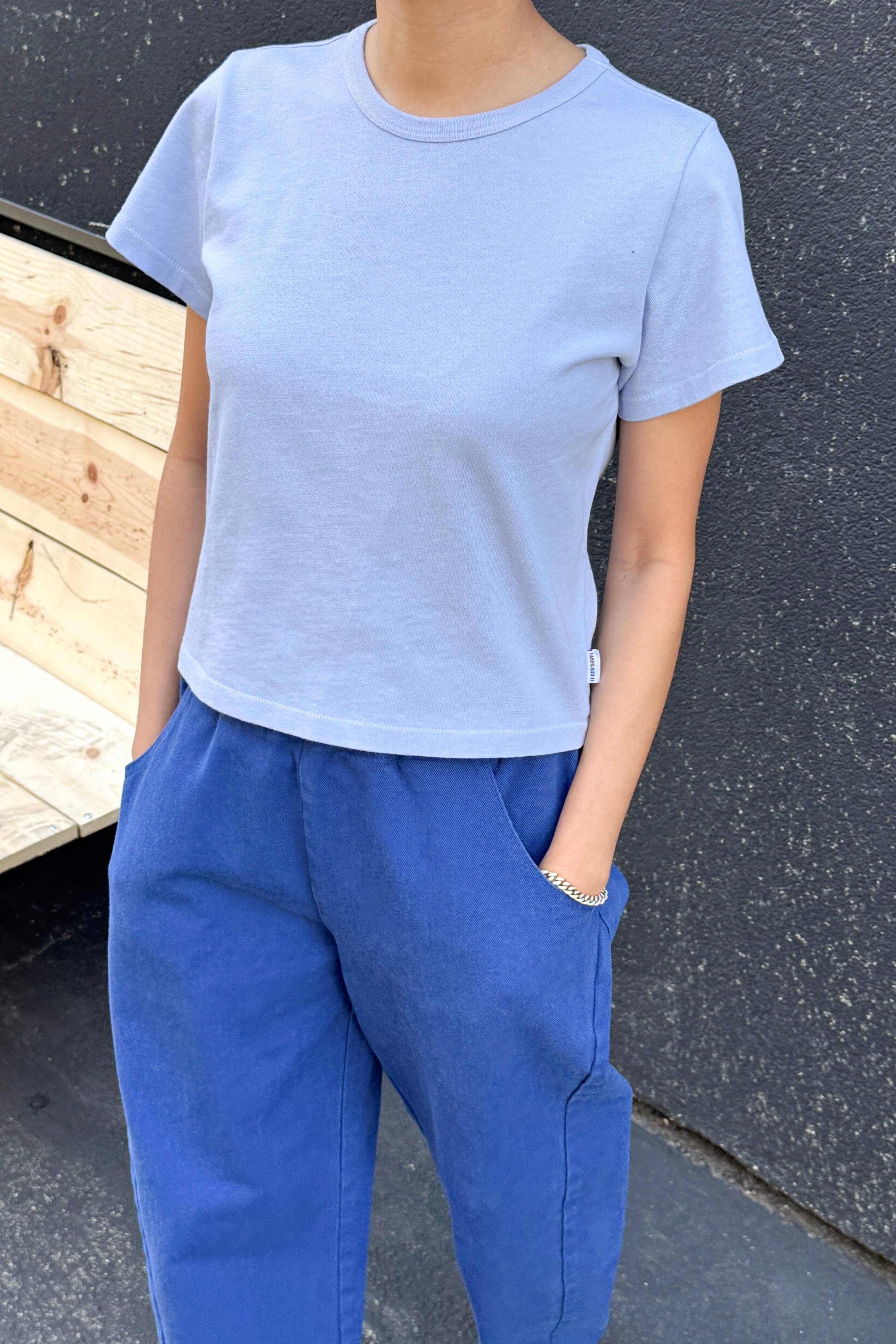 The Little Boy Tee in Premium Jersey: Serenity — Le Bon Shoppe