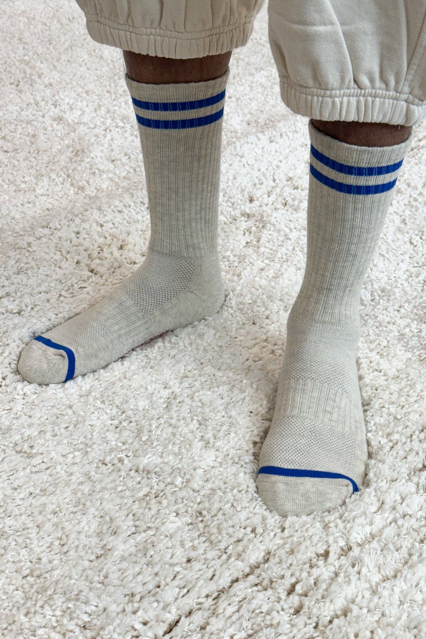 EXTENDED Boyfriend Socks (wholesale): Charcoal