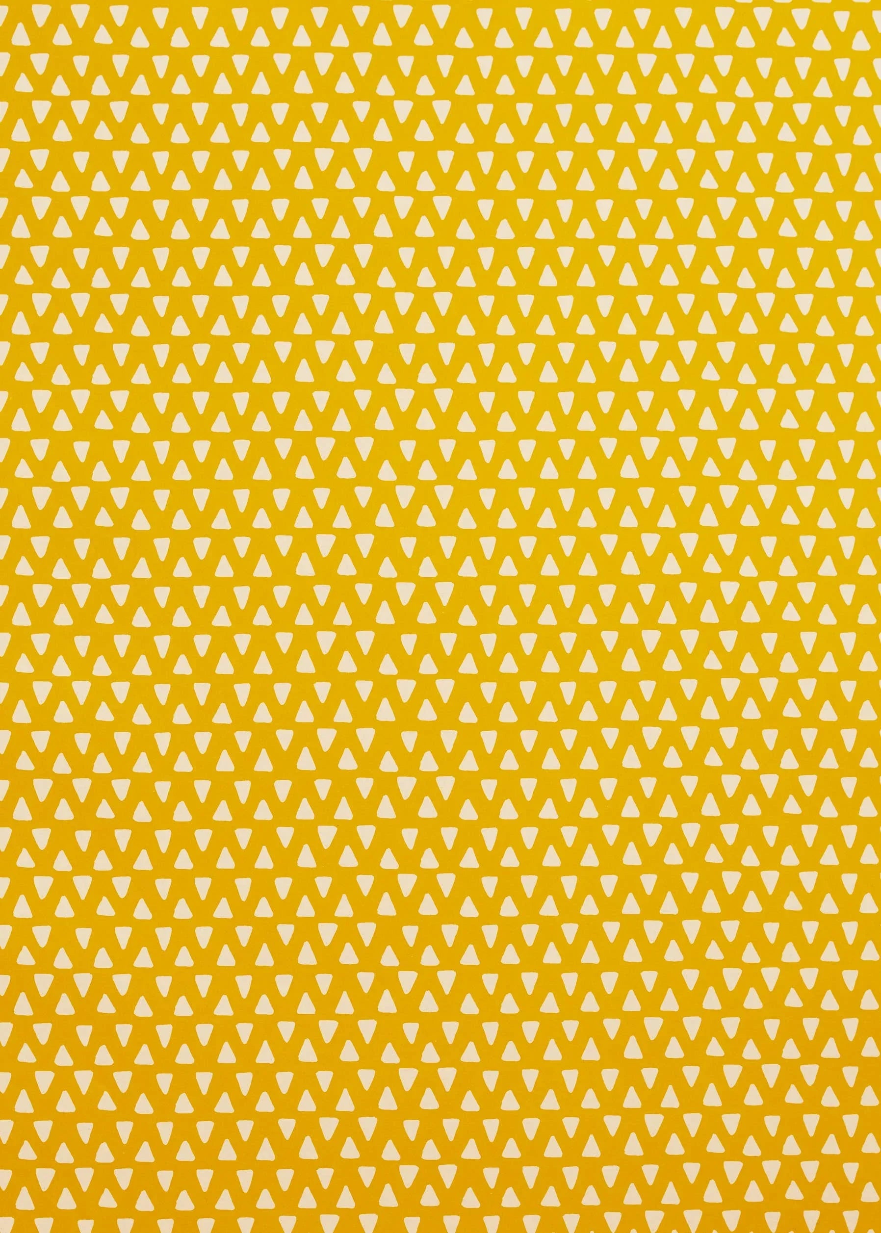 Poketo yellow geometric triangle pattern paper, premium quality, vibrant decorative design