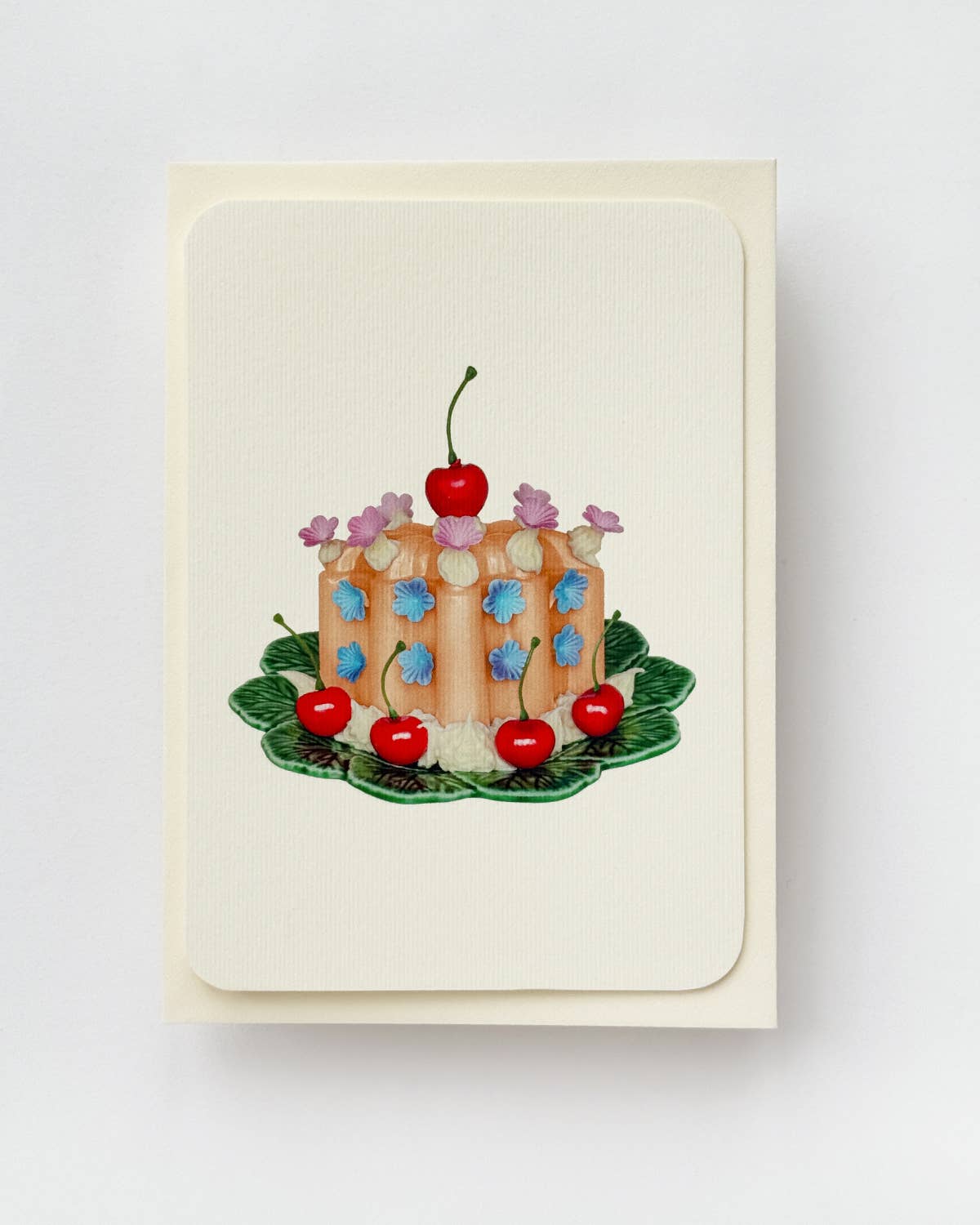 Saffron Cream Blancmange Greeting Card | Birthday Card