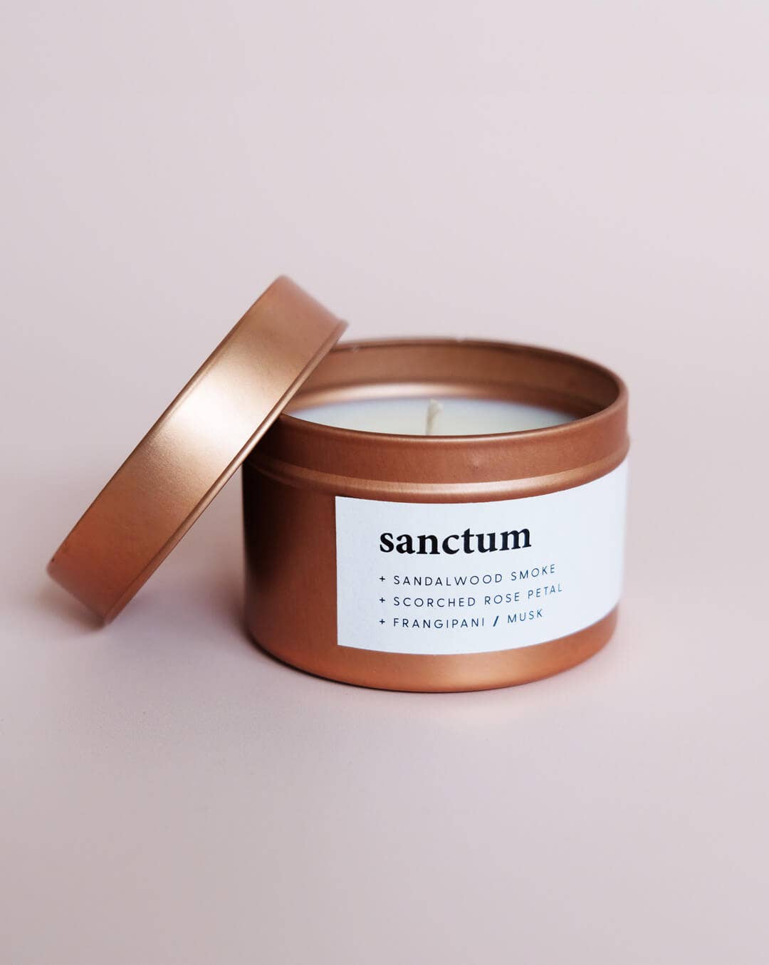 Sanctum | small rose gold tin candle