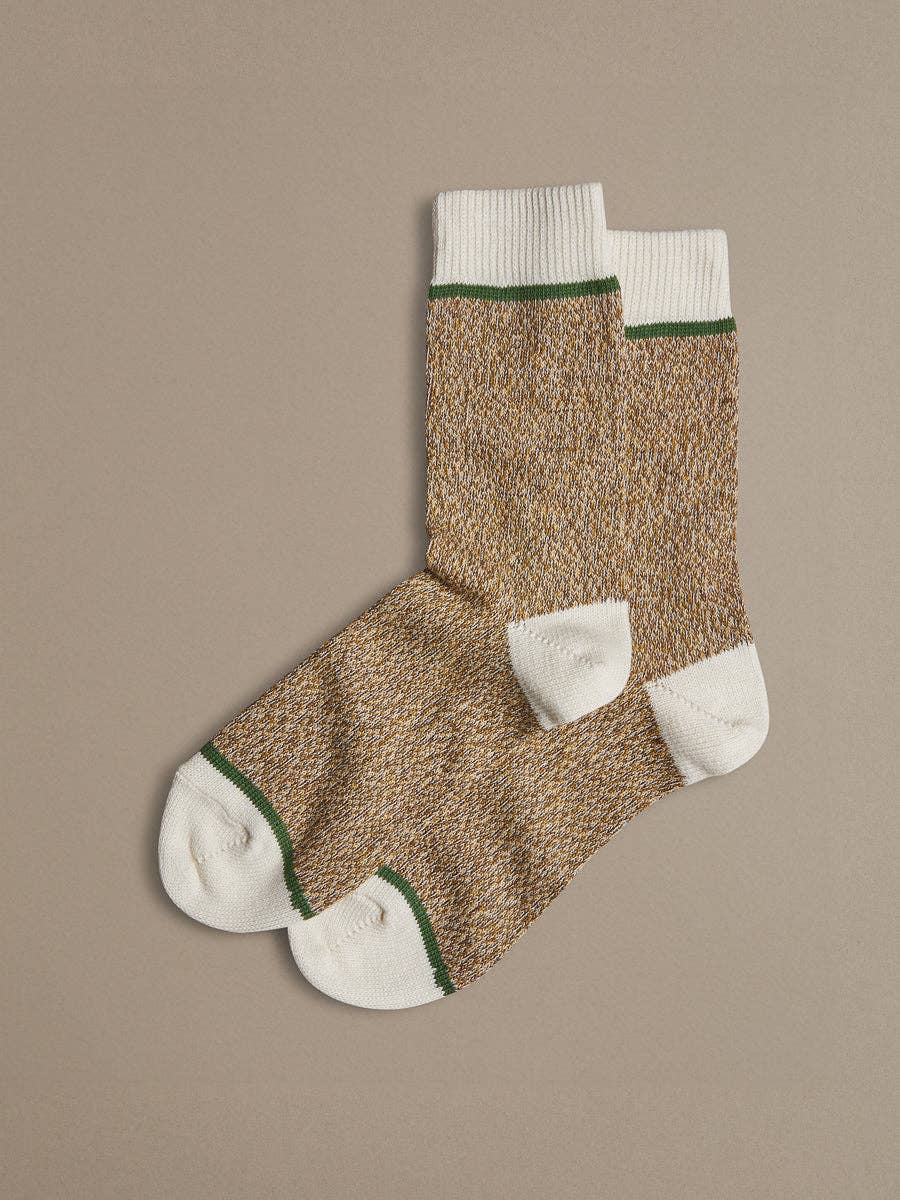 Organic Cotton Socks | Plain Brown Marl: UK 8-11