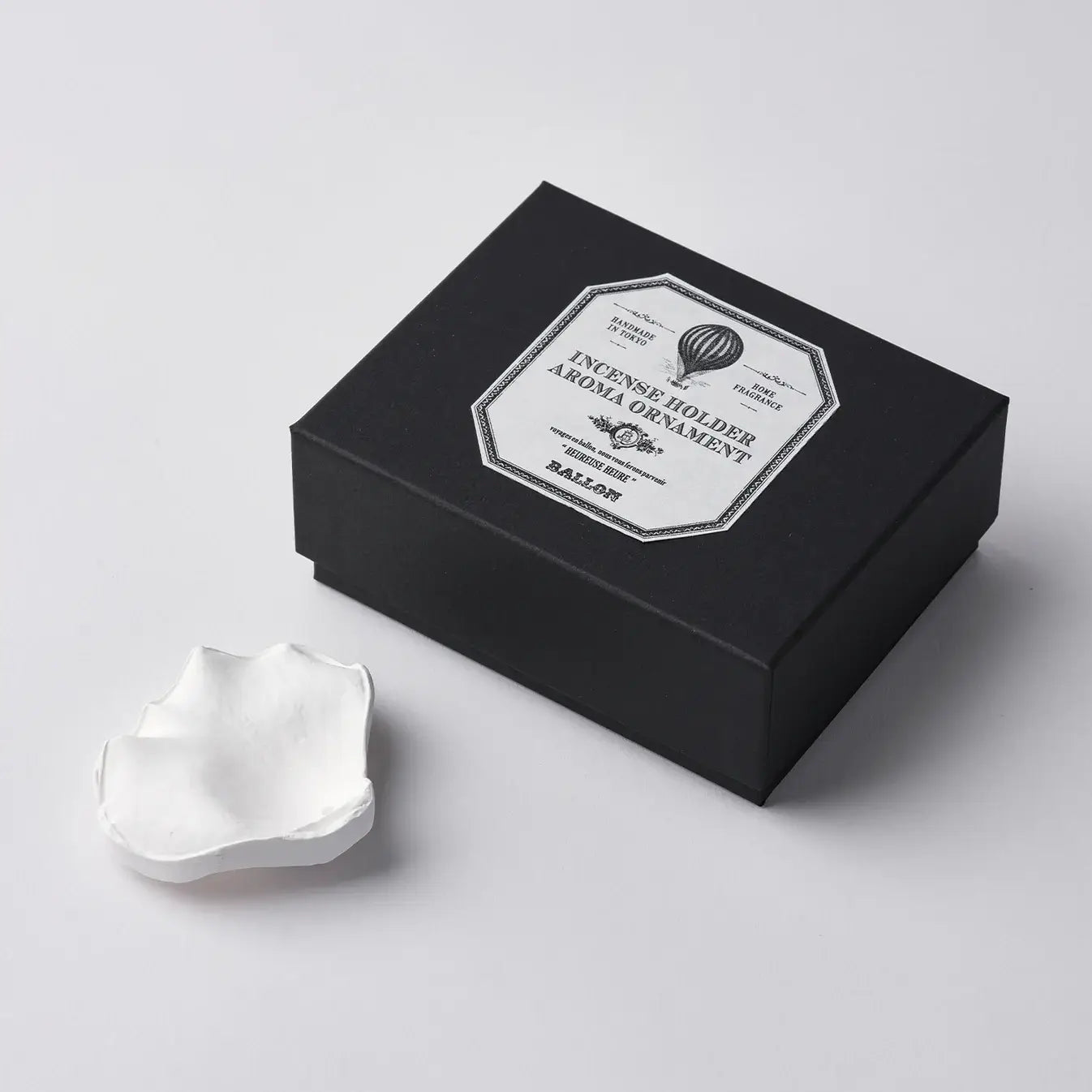 Plaster Incense Holder: Peony Petal — Ballon