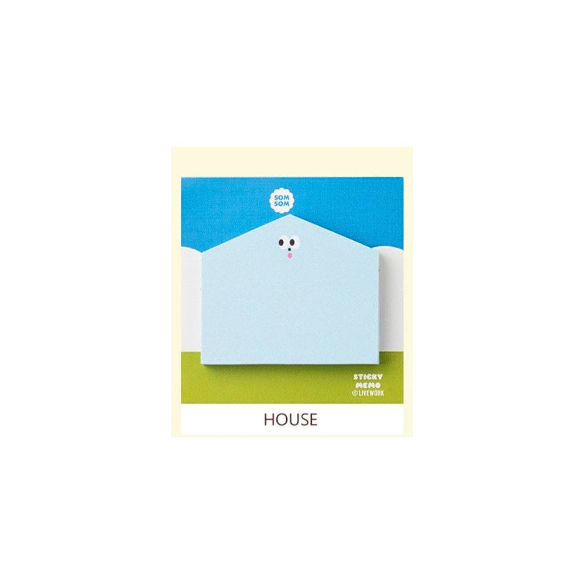 Livework Somsom Small Sticky Memo: House