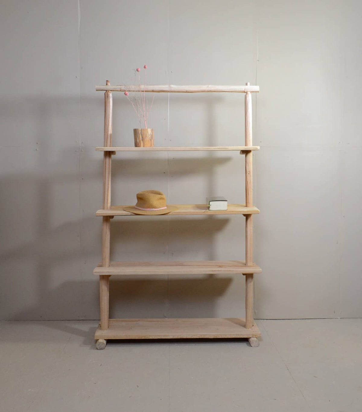 Rustic Wooden Shelf | Freestanding Display Shelf : 170 cm / 3