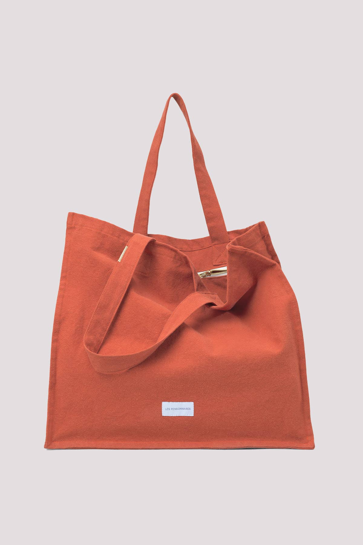 Les Pensionnaires Canvas Tote in Flamboyant Orange