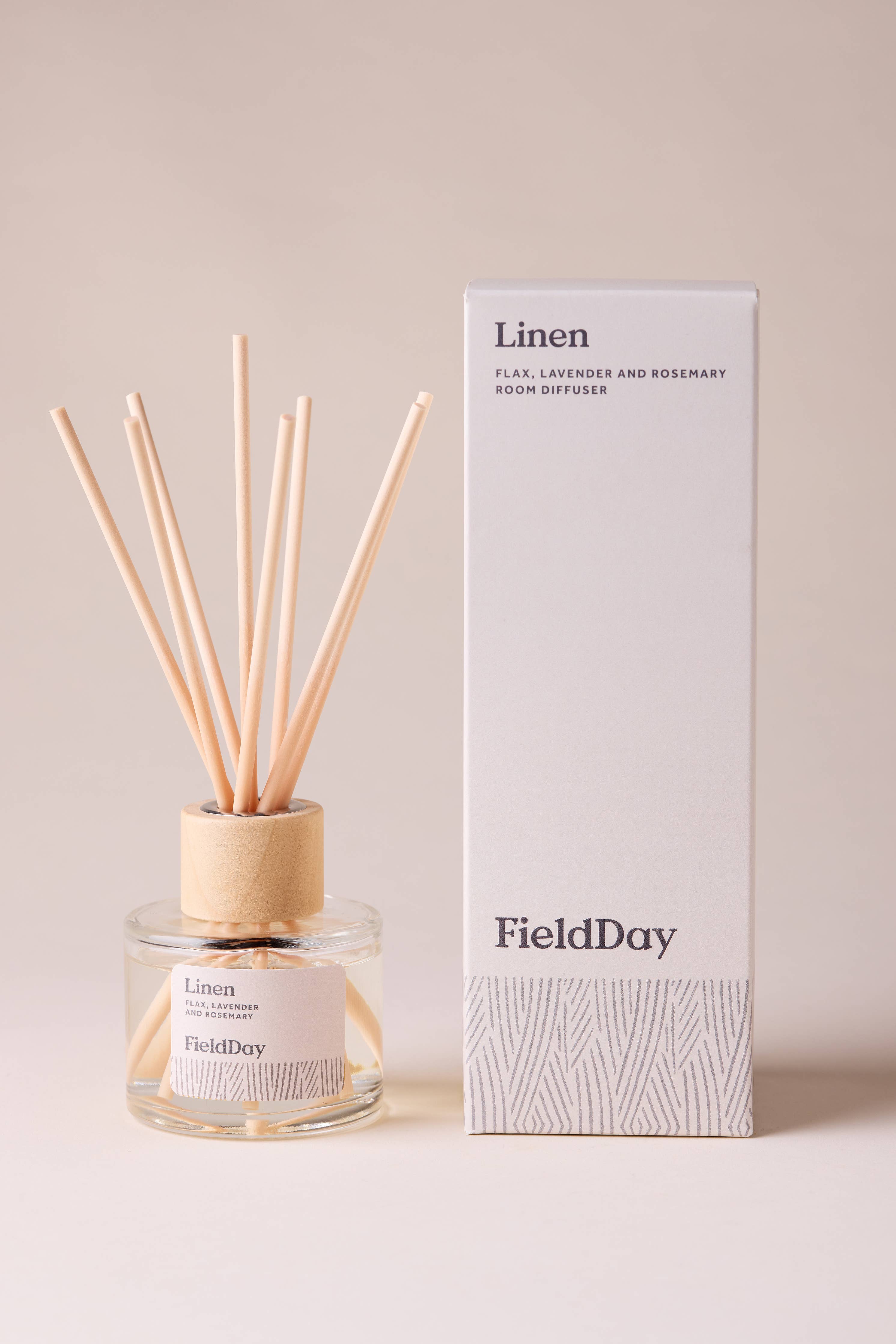 Linen Classic Eco-friendly Room Reed Diffuser - Fieldday