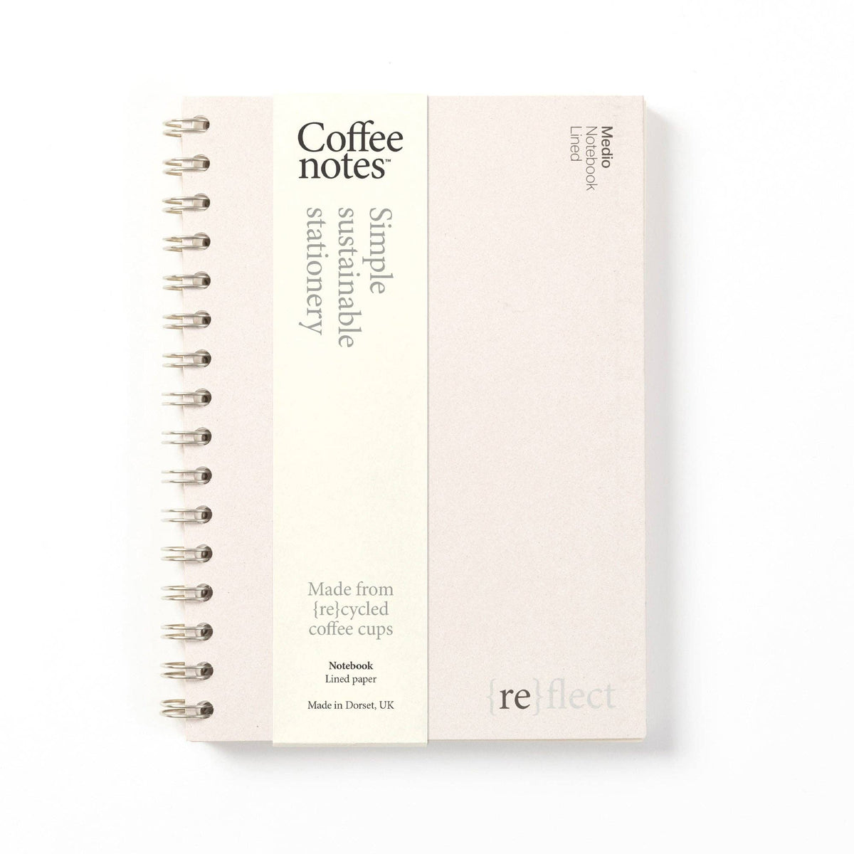 Coffeenotes Wirebound Notebook: Medio