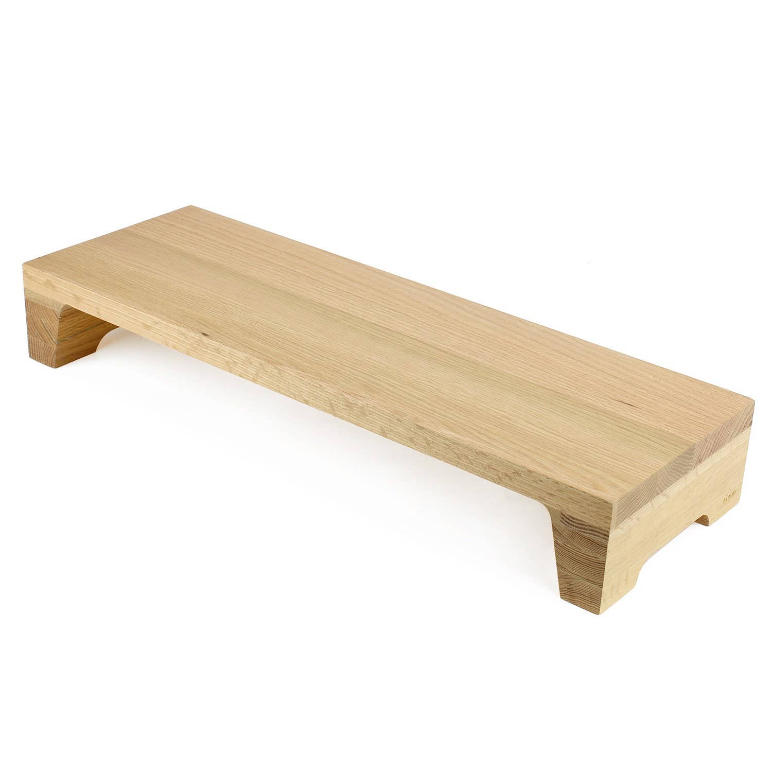 Solid Oak Wooden Display Stand Riser Countertop Shelf