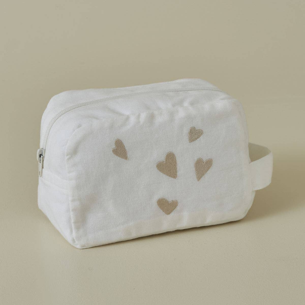 Toiletry Bag - Jolis Coeurs Mascarpone | Sylvie Thiriez