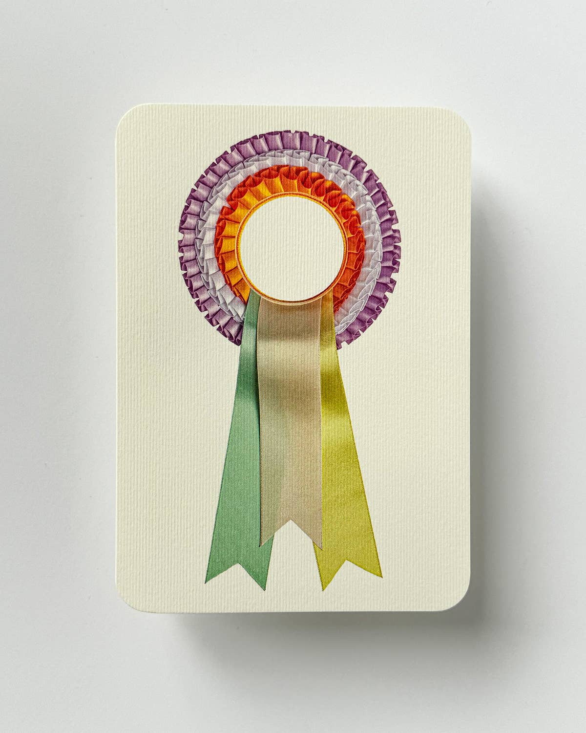 Pastel & Orange Rosette Greeting Card | Birthday Card